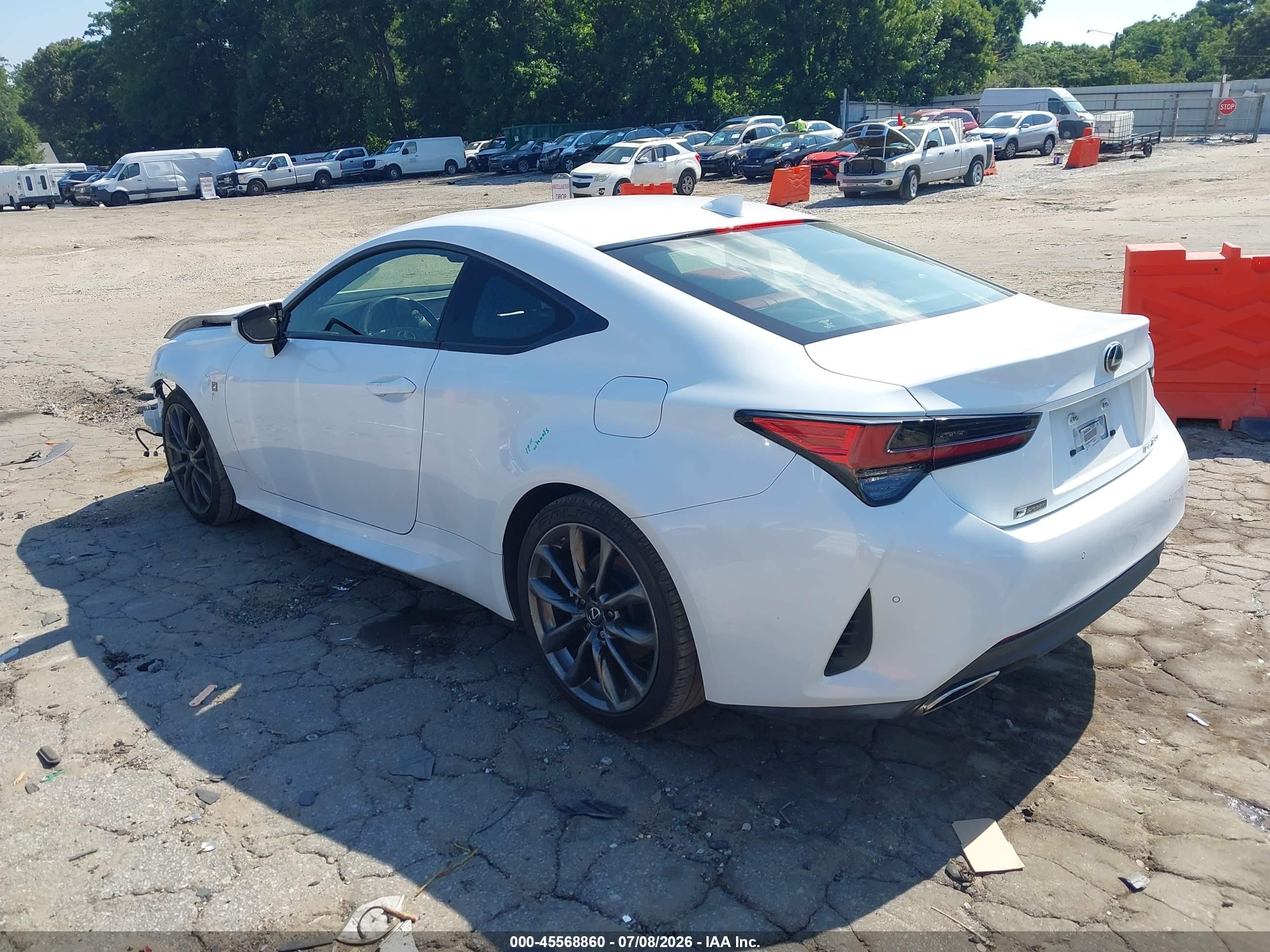 2019 Lexus Rc VIN JTHHZ5BC2K5020753 IAAI salvage auction — Unknown, Salvage (Georgia), sold $6,100 on 2026-09-01 (photo 3)