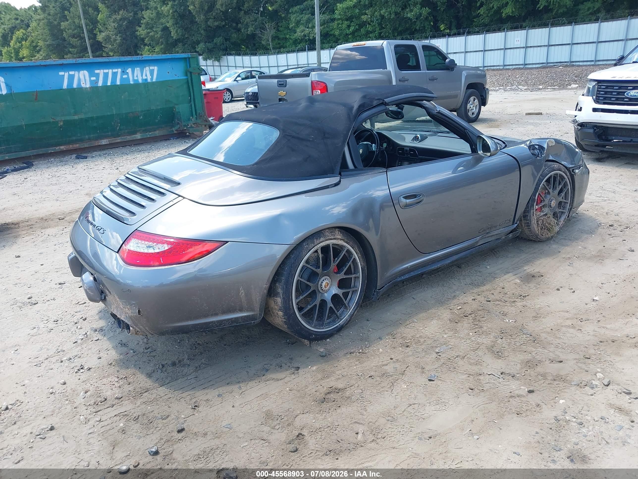 2012 Porsche 911 VIN WP0CB2A92CS754333 IAAI salvage auction — Rollover, Salvage (Georgia), sold $18,850 on 2026-08-13 (photo 4)