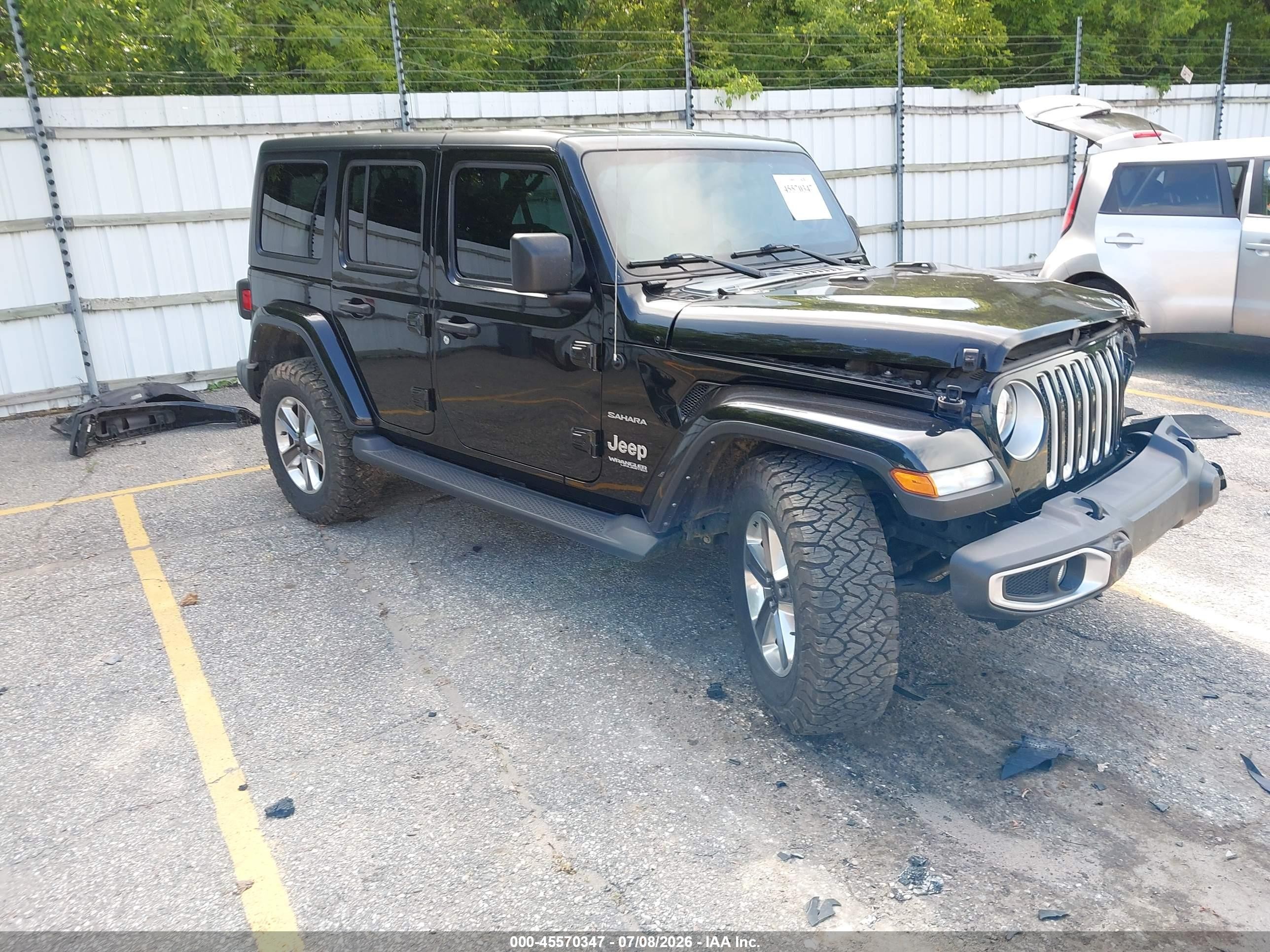 2022 Jeep Wrangler Unlimited VIN 1C4HJXEN4NW161775 — IAAI salvage auction photo