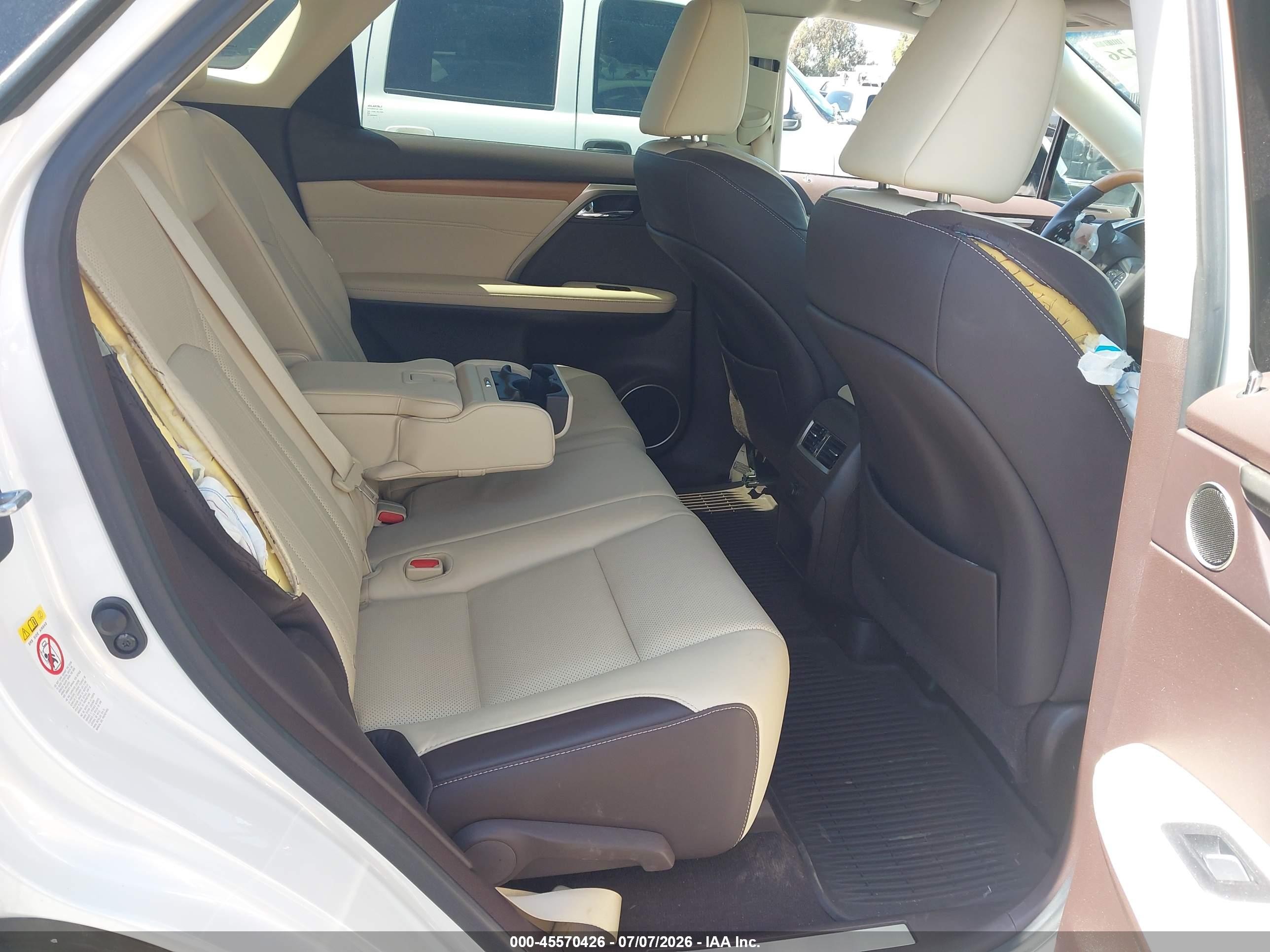2017 Lexus RX 350 VIN 2T2ZZMCA0HC060219 IAAI salvage auction — Front End, Salvage (California), sold $12,500 on 2026-07-09 (photo 8)