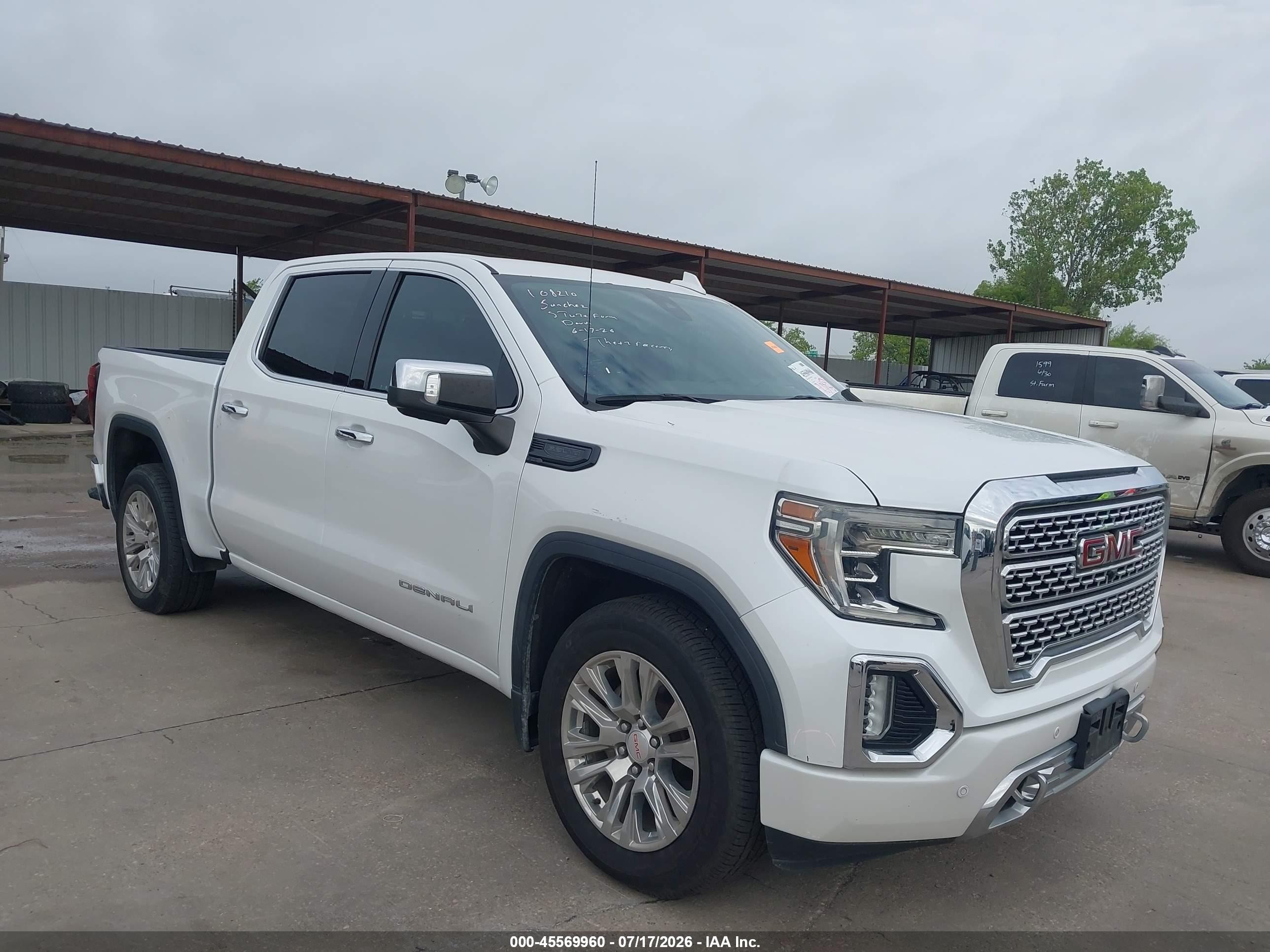 2019 GMC Sierra 1500 VIN 3GTP8FED6KG263386 — IAAI salvage auction photo