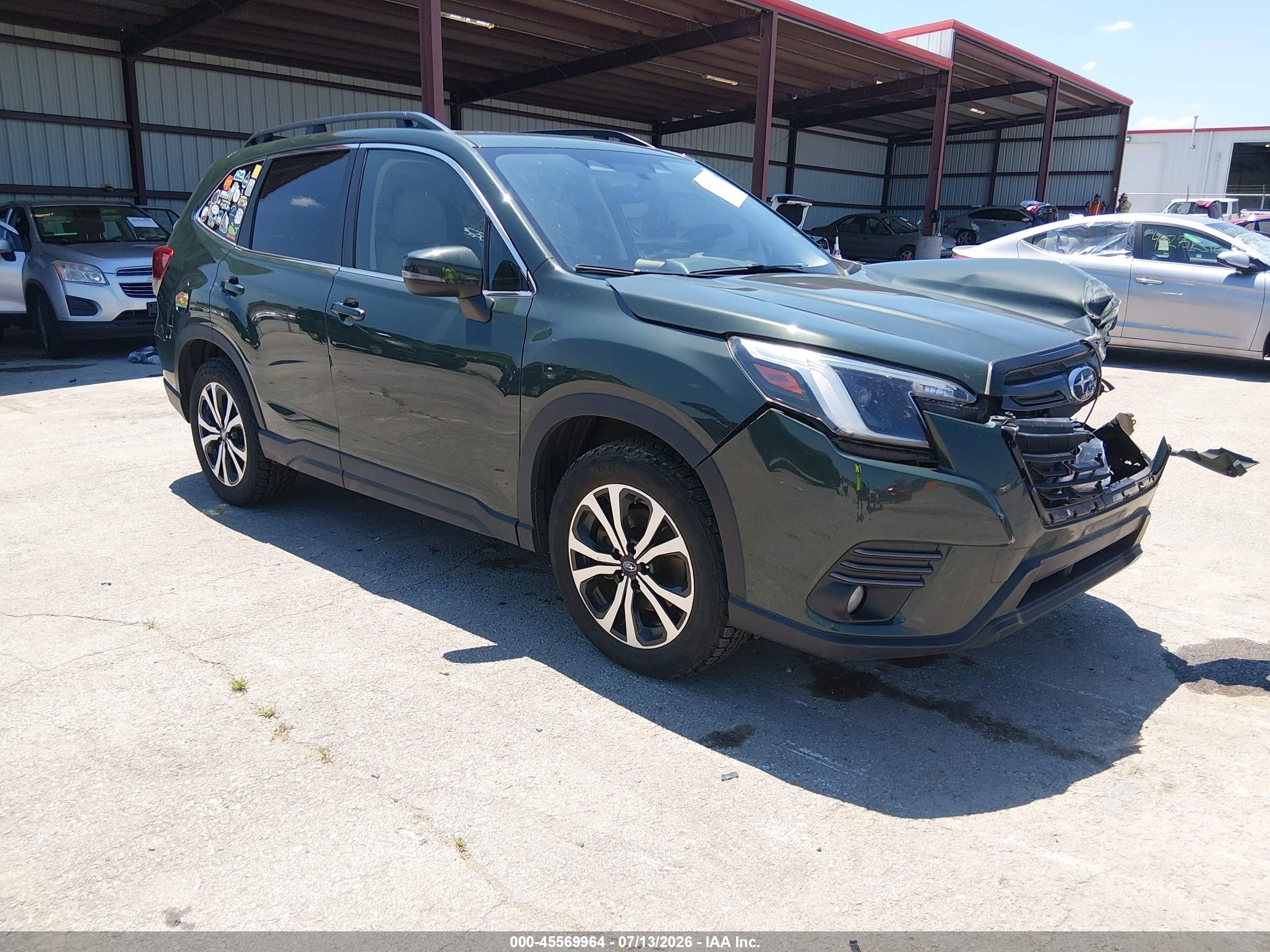 2022 Subaru Forester VIN JF2SKANC2NH521923 — IAAI salvage auction photo
