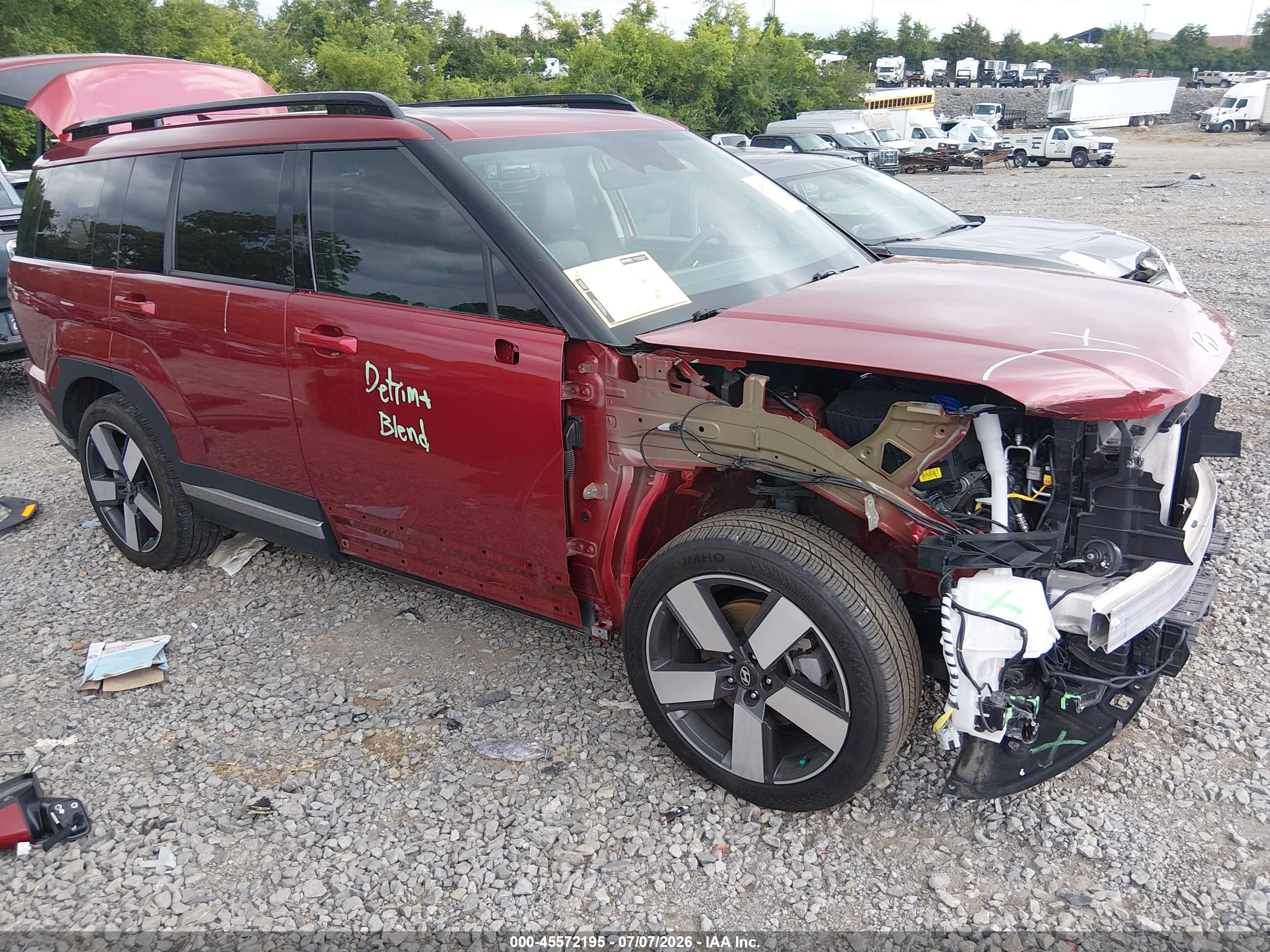 2024 Hyundai Santa Fe Hybrid VIN 5NMP34G15RH002061 — IAAI salvage auction photo