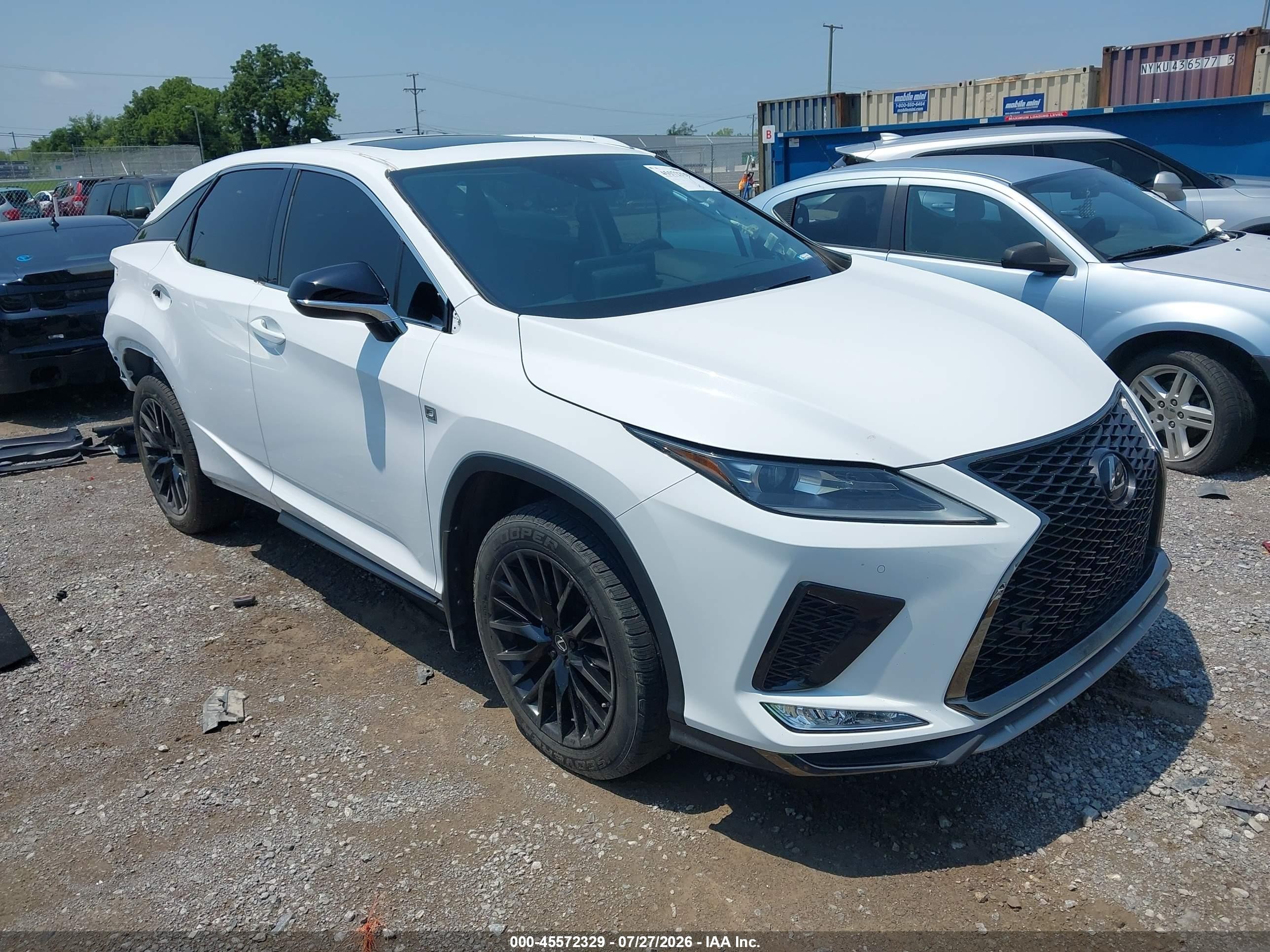 2022 Lexus RX 350 VIN 2T2SZMDAXNC327961 — IAAI salvage auction photo