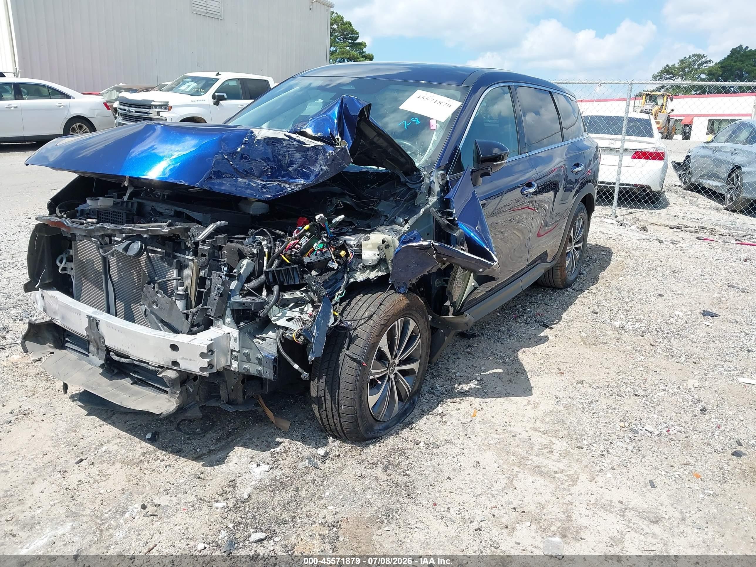 2023 Infiniti QX60 VIN 5N1DL1ER9PC369269 IAAI salvage auction — Front End, Salvage (Georgia), sold $5,425 on 2026-09-03 (photo 2)