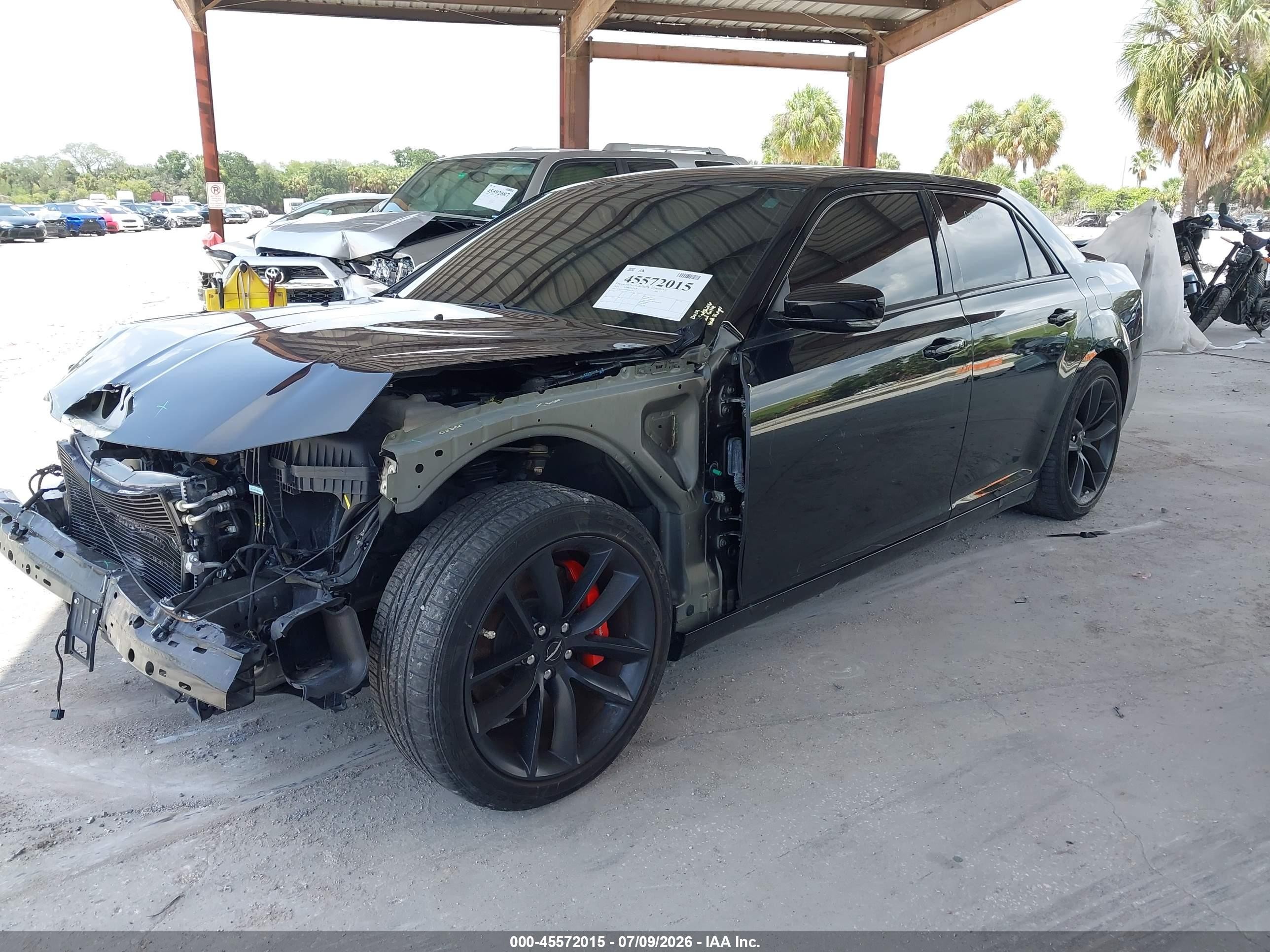 2023 Chrysler 300 VIN 2C3CCAPJ0PH501232 IAAI salvage auction — Front End, Rebuildable (Florida), sold $18,125 on 2026-08-18 (photo 2)