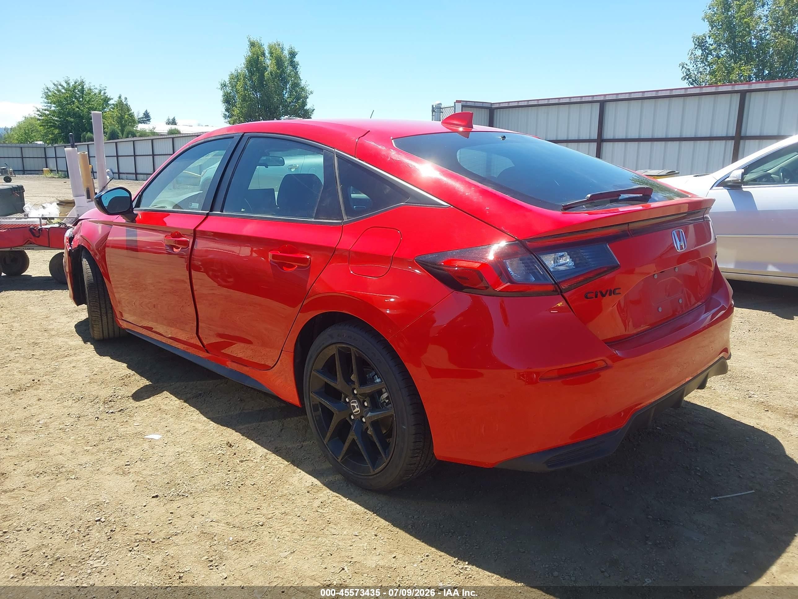 2026 Honda Civic VIN 19XFL2H83TE010945 IAAI salvage auction — Unknown, Enterprise Vehicles Clear Only (Washington), sold $18,100 on 2026-07-12 (photo 3)