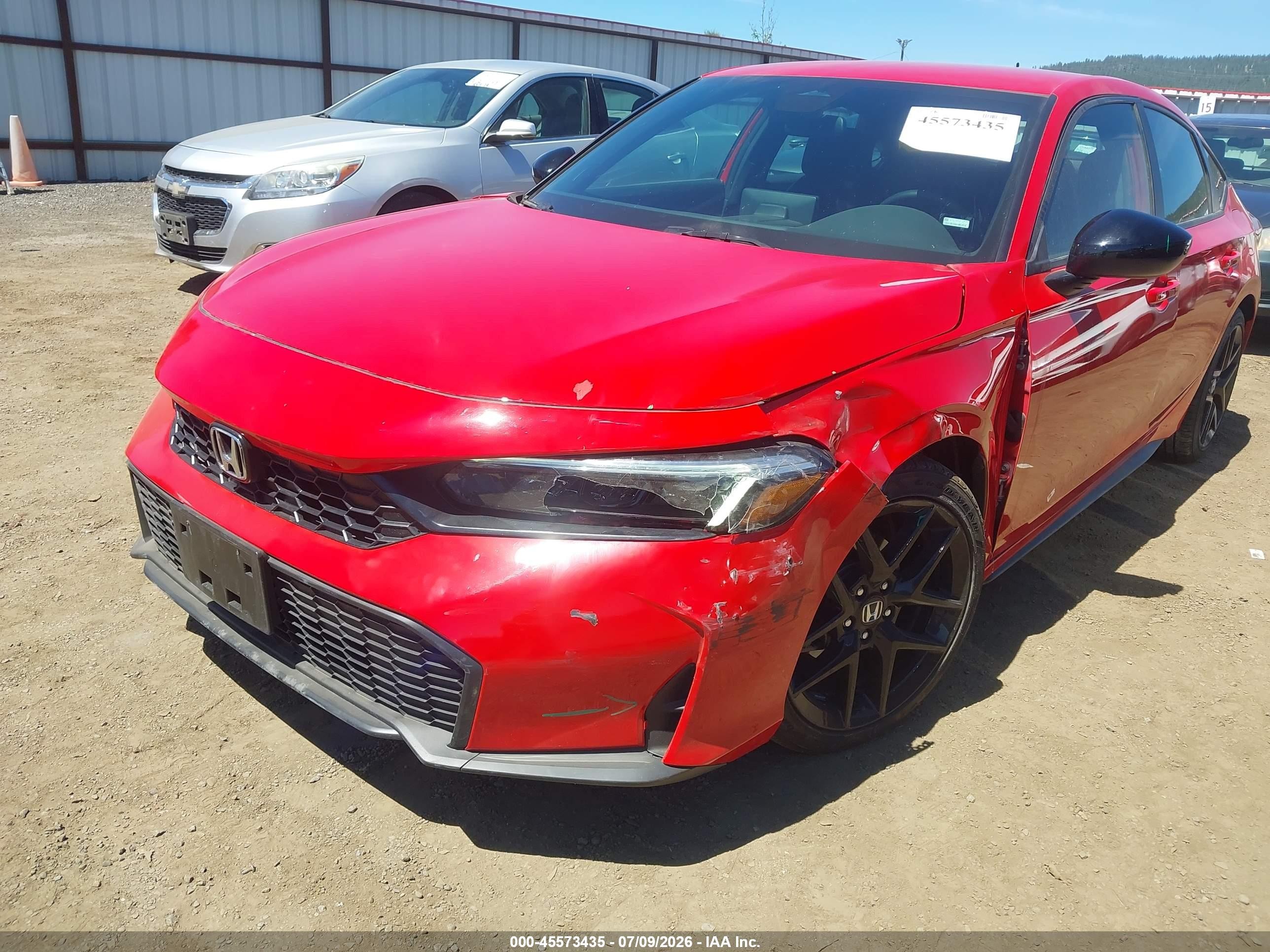 2026 Honda Civic VIN 19XFL2H83TE010945 IAAI salvage auction — Unknown, Enterprise Vehicles Clear Only (Washington), sold $18,100 on 2026-07-12 (photo 6)