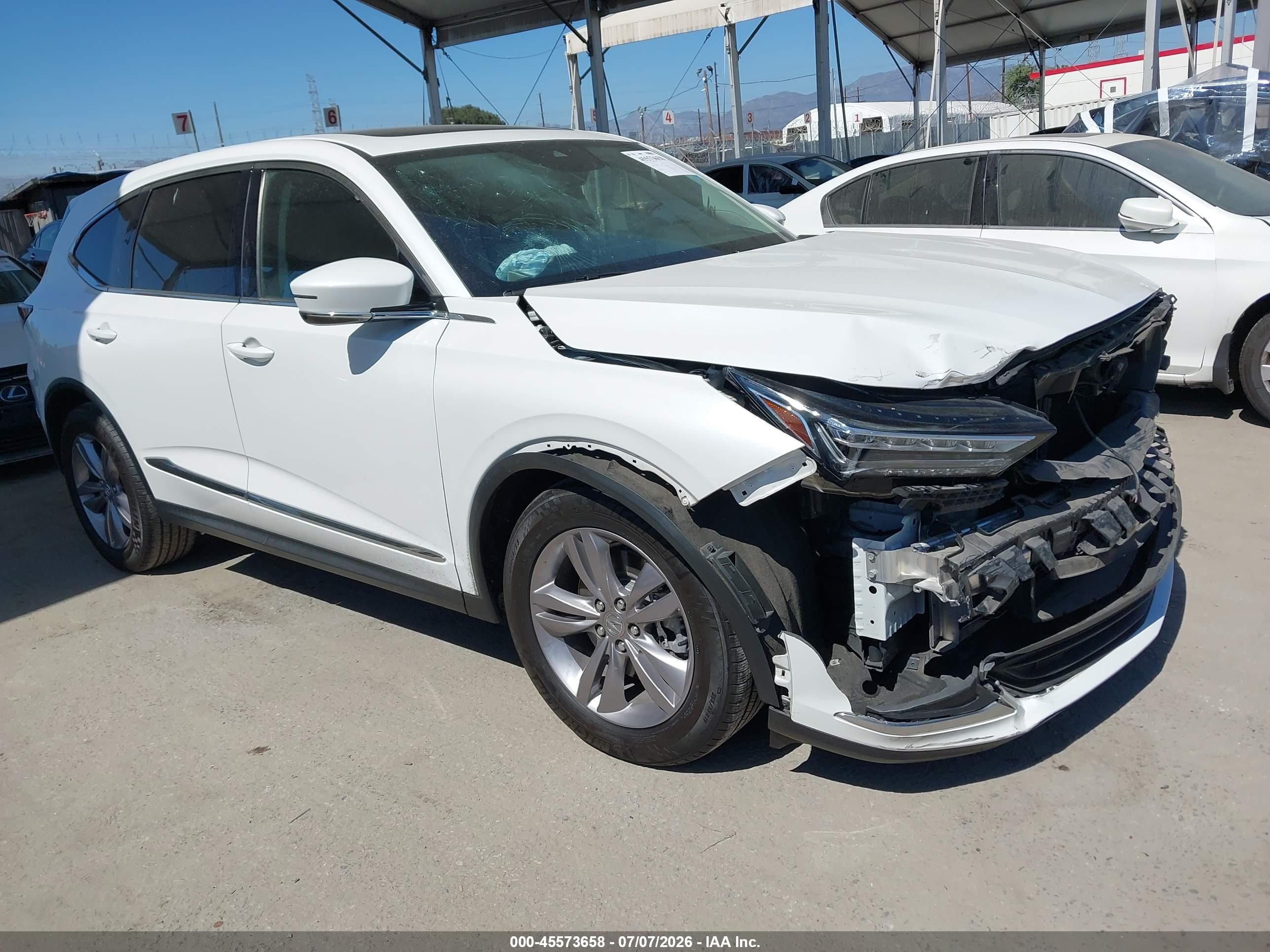 2022 Acura MDX VIN 5J8YE1H30NL007689 — IAAI salvage auction photo
