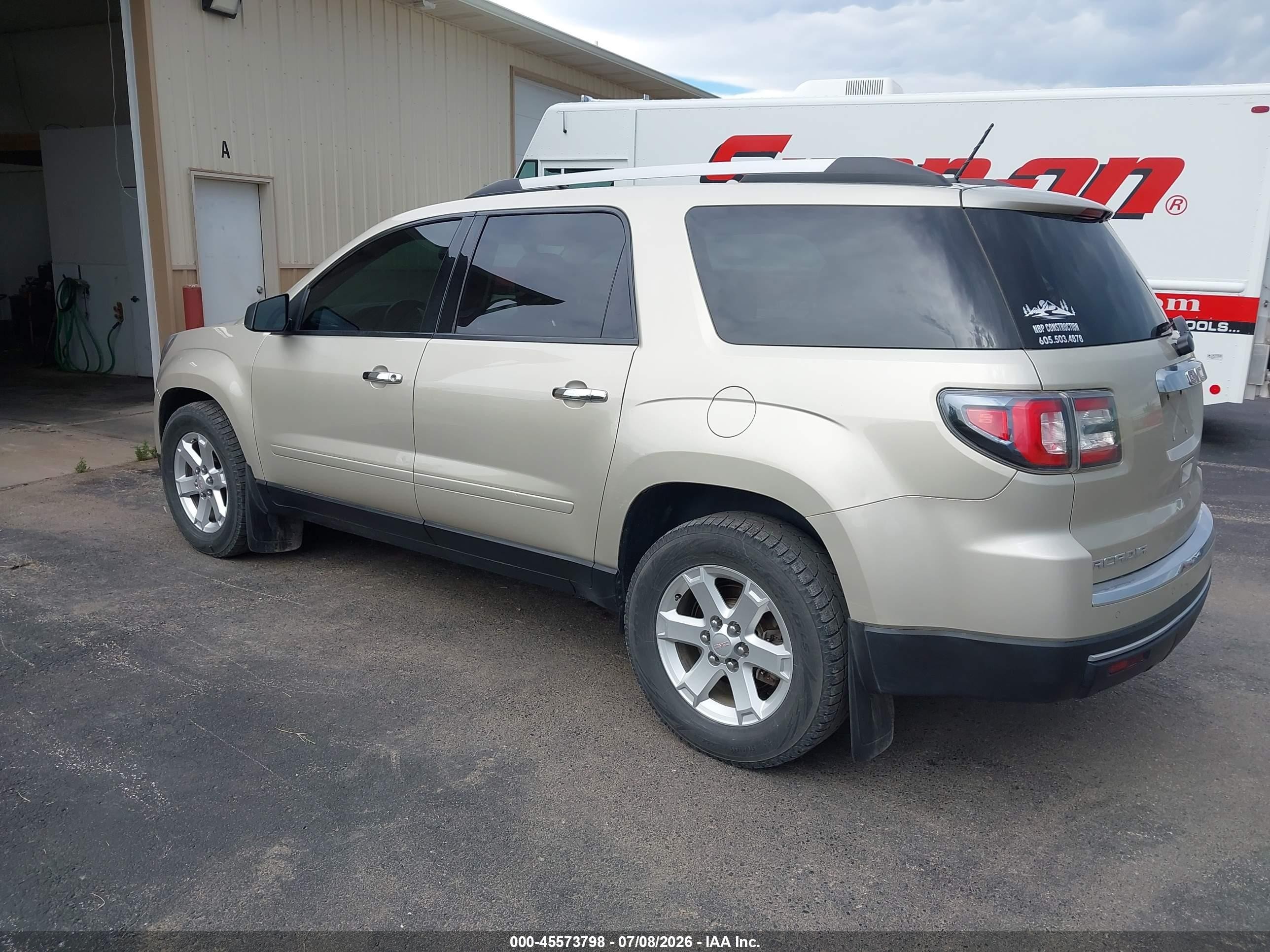 2015 Gmc Acadia VIN 1GKKVPKD7FJ322869 IAAI salvage auction — Hail, Regular (South Dakota), sold $2,750 on 2026-09-26 (photo 3)