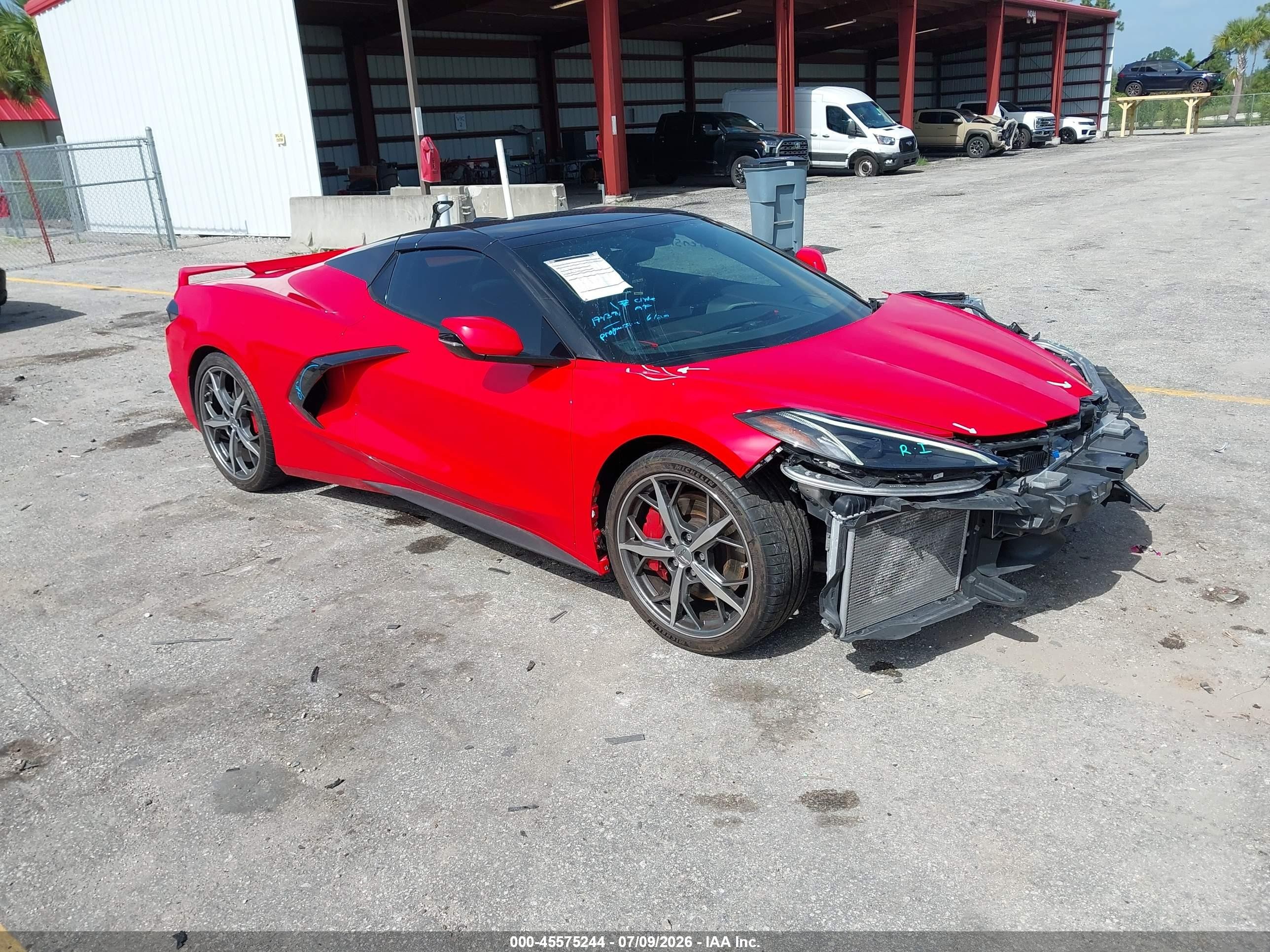 2022 Chevrolet Corvette Stingray VIN 1G1YC3D49N5106989 — IAAI salvage auction photo