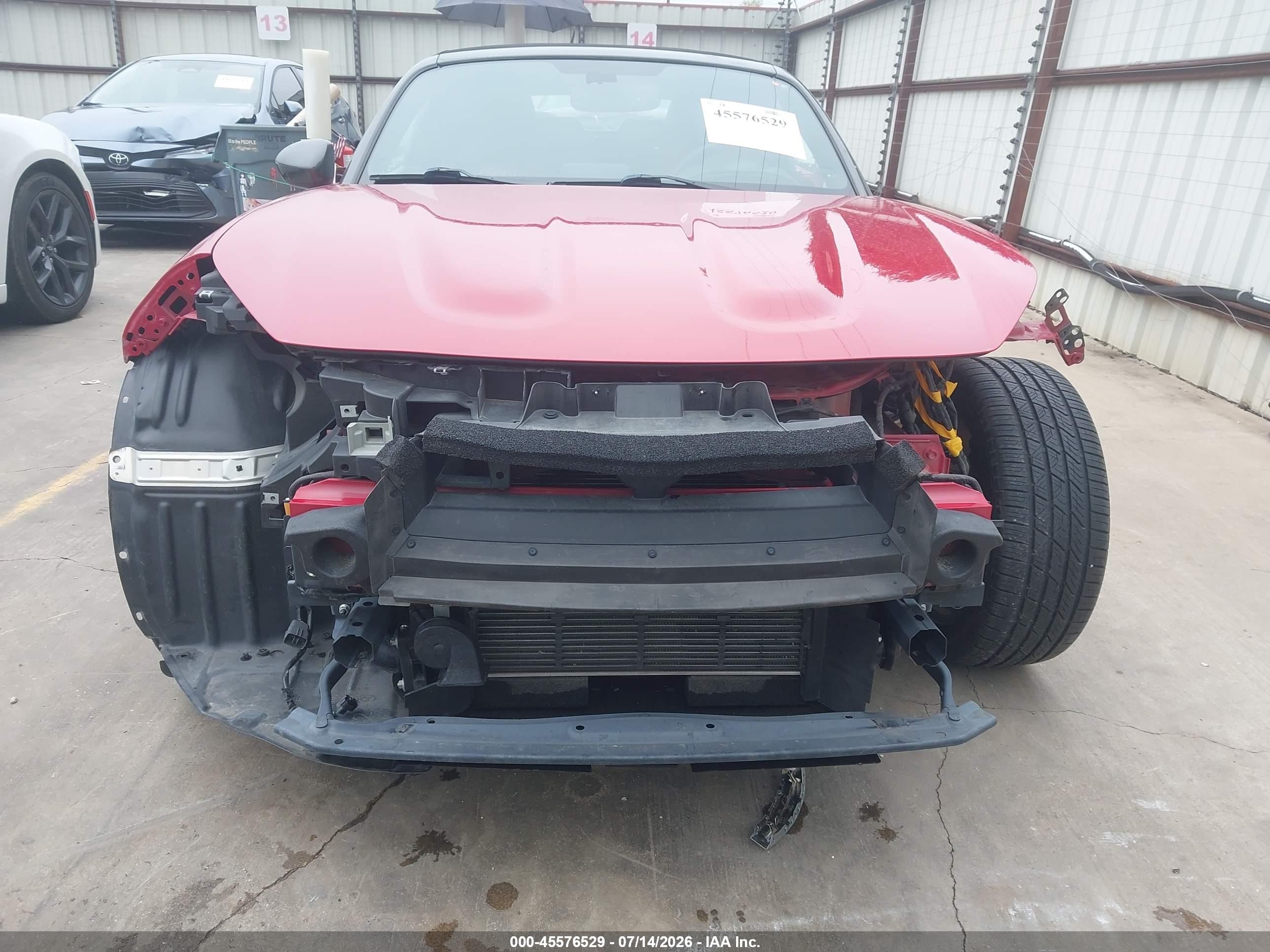 2019 Fiat 124 spider VIN JC1NFAEK4K0143229 IAAI salvage auction — Front End, Original (Texas), sold $7,125 on 2026-09-09 (photo 6)