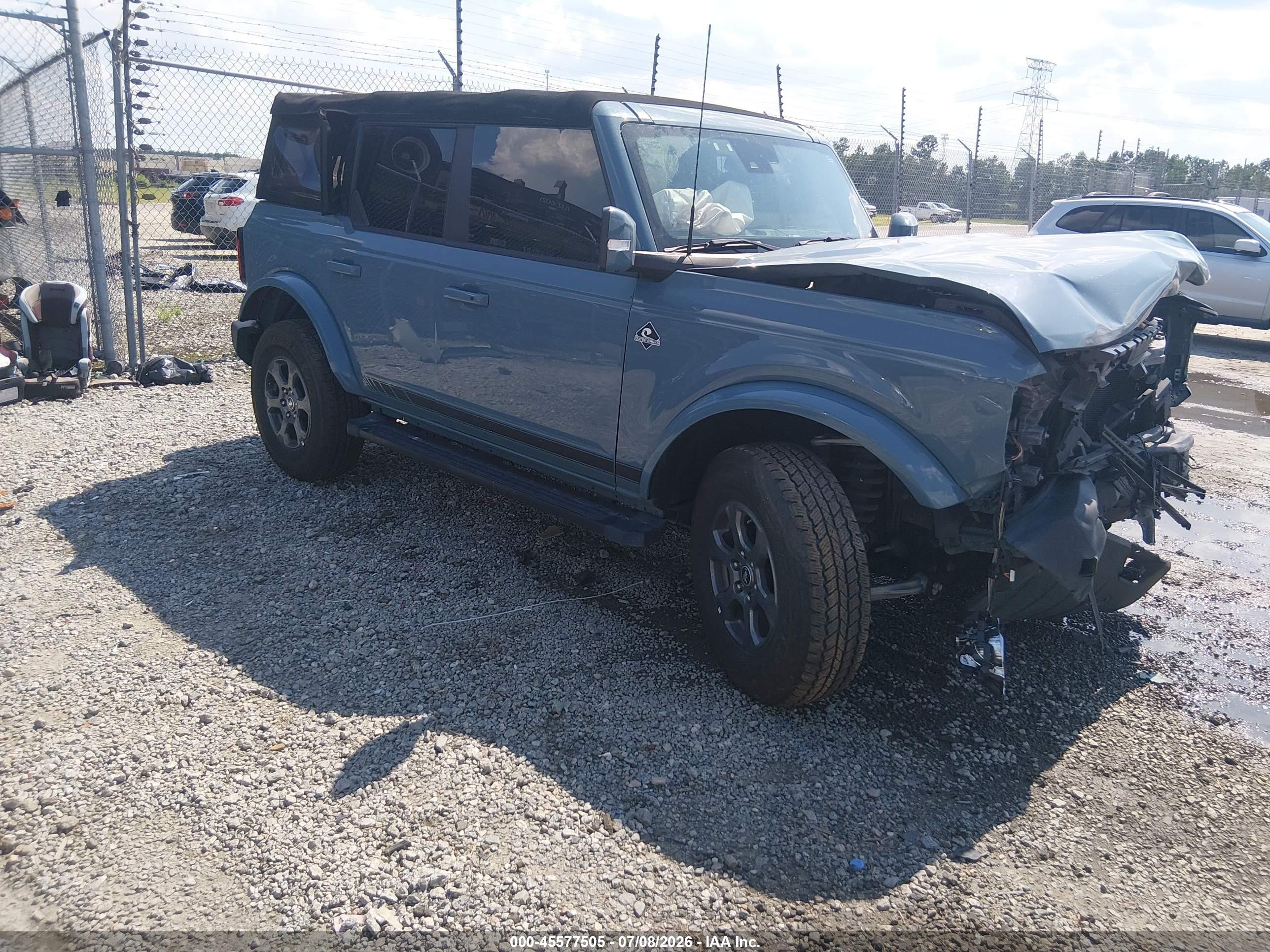2022 Ford Bronco VIN 1FMEE5BPXNLA93853 — IAAI salvage auction photo