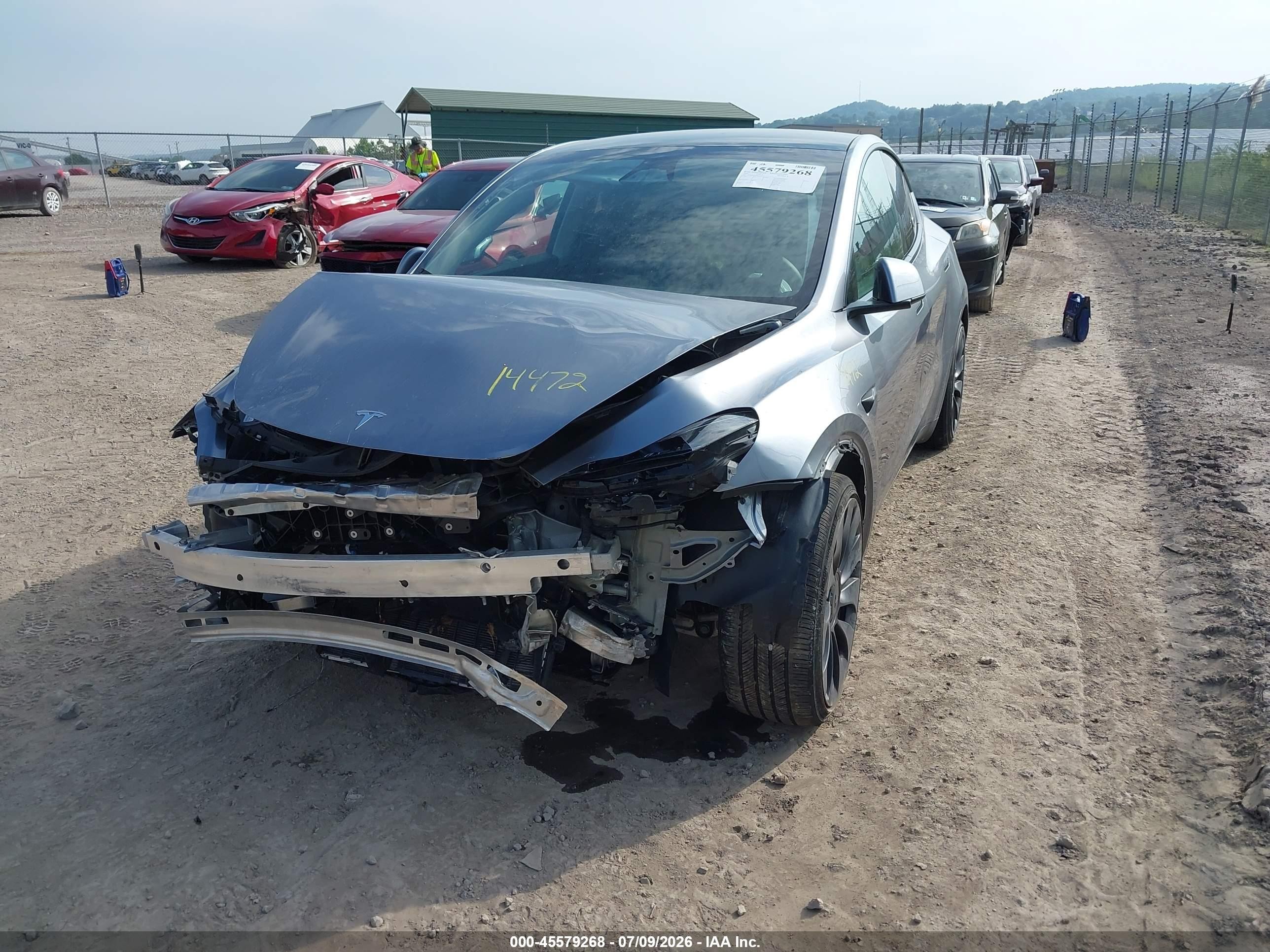 2024 Tesla Model Y VIN 7SAYGDEF6RA320277 IAAI salvage auction — Front End, Salvage (Idaho), sold $9,600 on 2026-09-12 (photo 2)