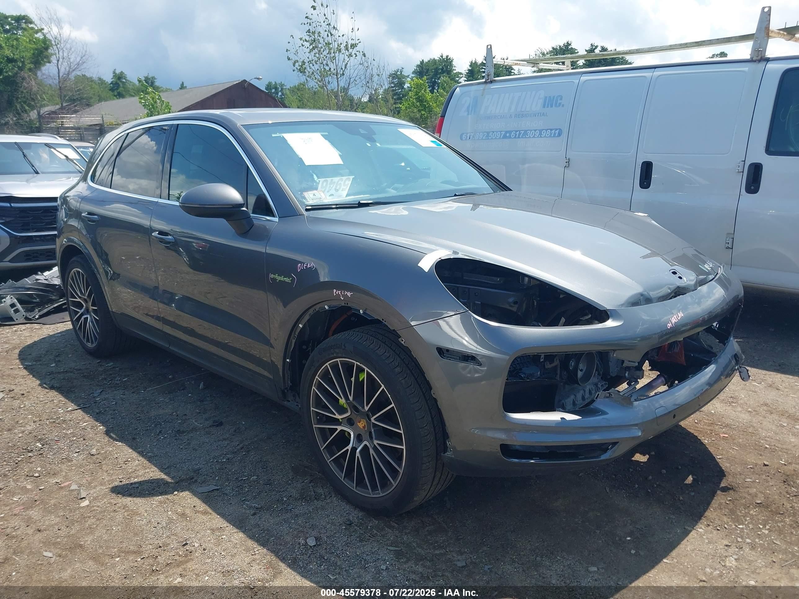 2022 Porsche Cayenne VIN WP1AE2AY8NDA26429 — IAAI salvage auction photo