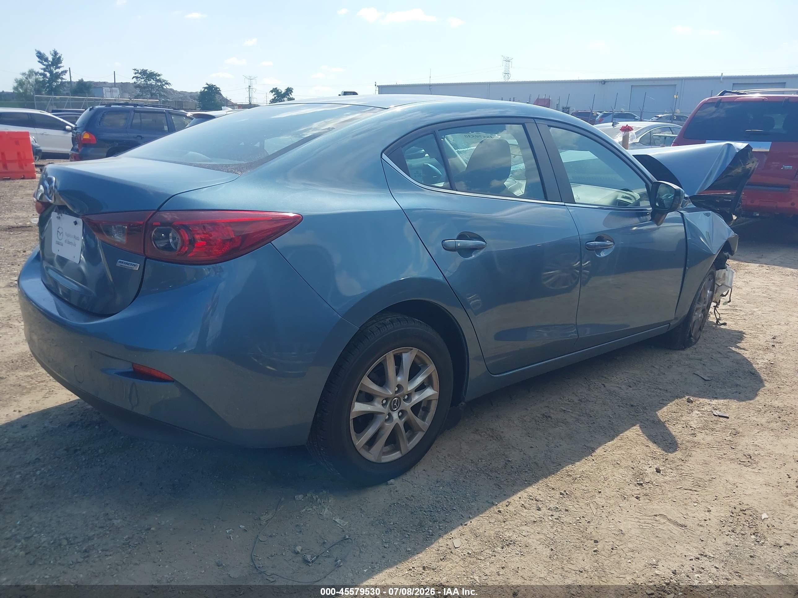 2016 Mazda 3 VIN 3MZBM1U73GM329595 IAAI salvage auction — Front End, Salvage (Illinois), sold $375 on 2026-09-09 (photo 4)