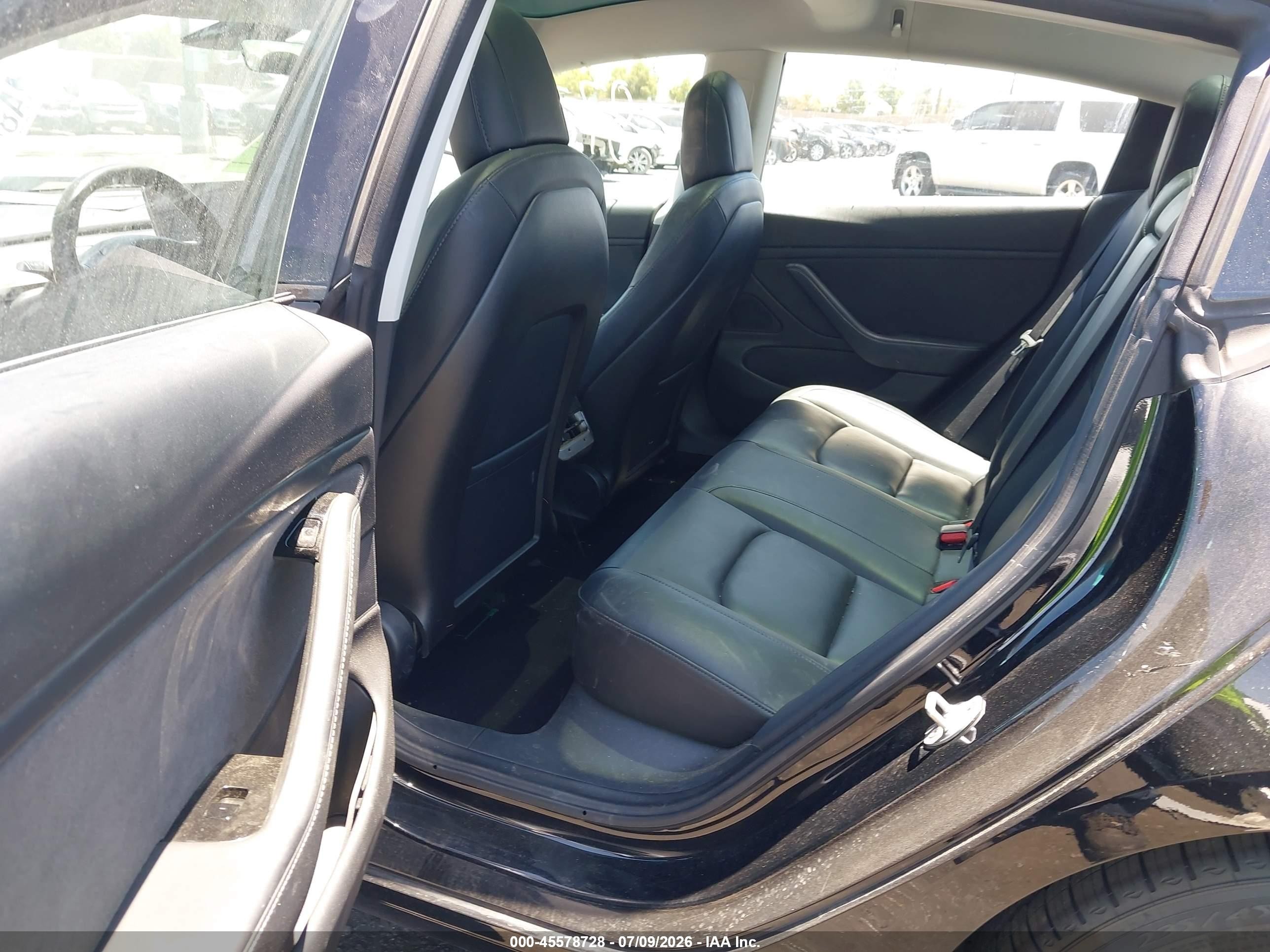 2018 Tesla Model 3 VIN 5YJ3E1EBXJF182131 IAAI salvage auction — Front End, Salvage Certificate (California), sold $3,850 on 2026-09-07 (photo 8)