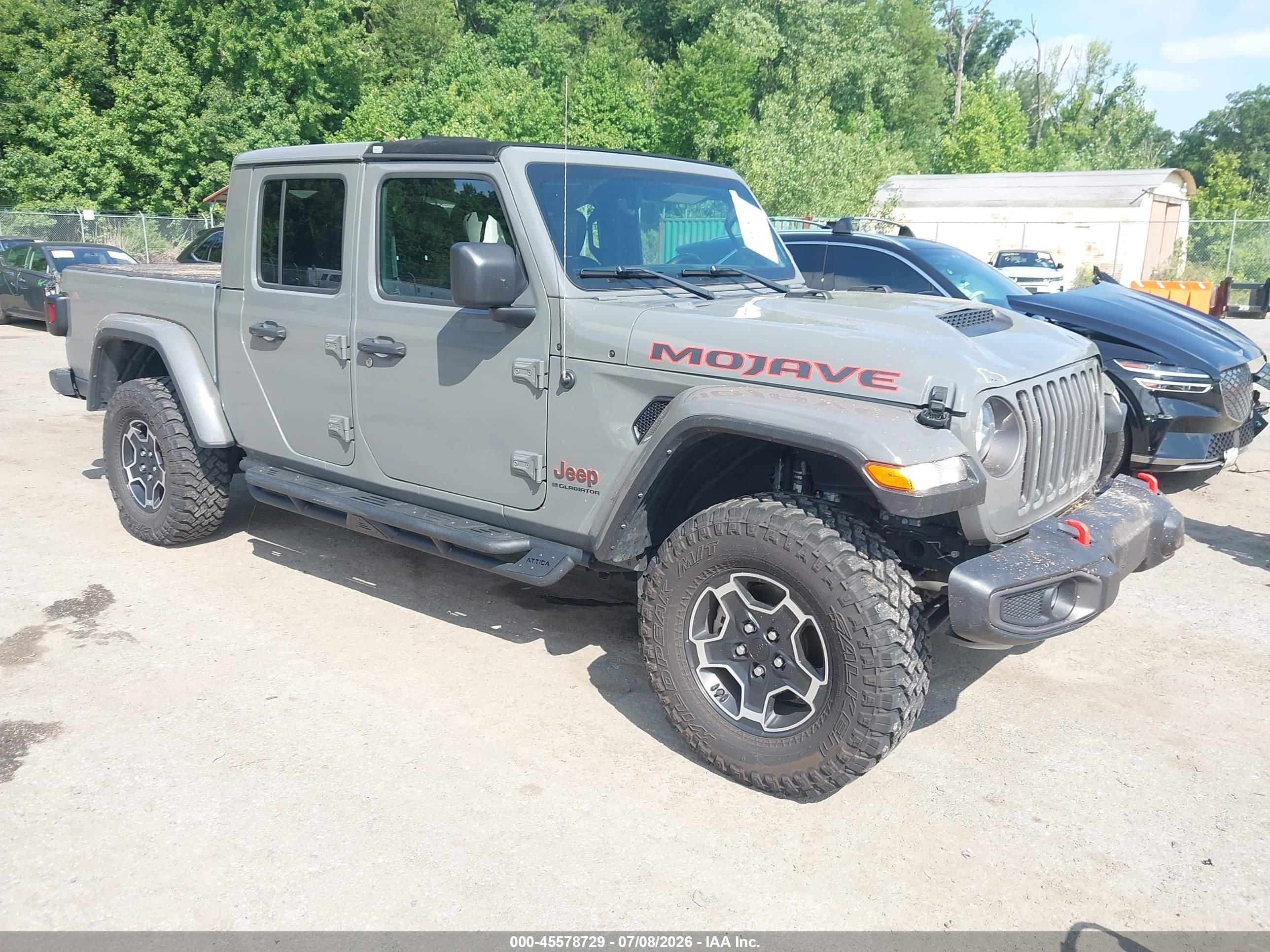 2023 Jeep Gladiator VIN 1C6JJTEG0PL549562 IAAI salvage auction — Top/Roof, Salvage - 75% Or Less (Maryland), sold $14,550 on 2026-09-08 (photo 1)