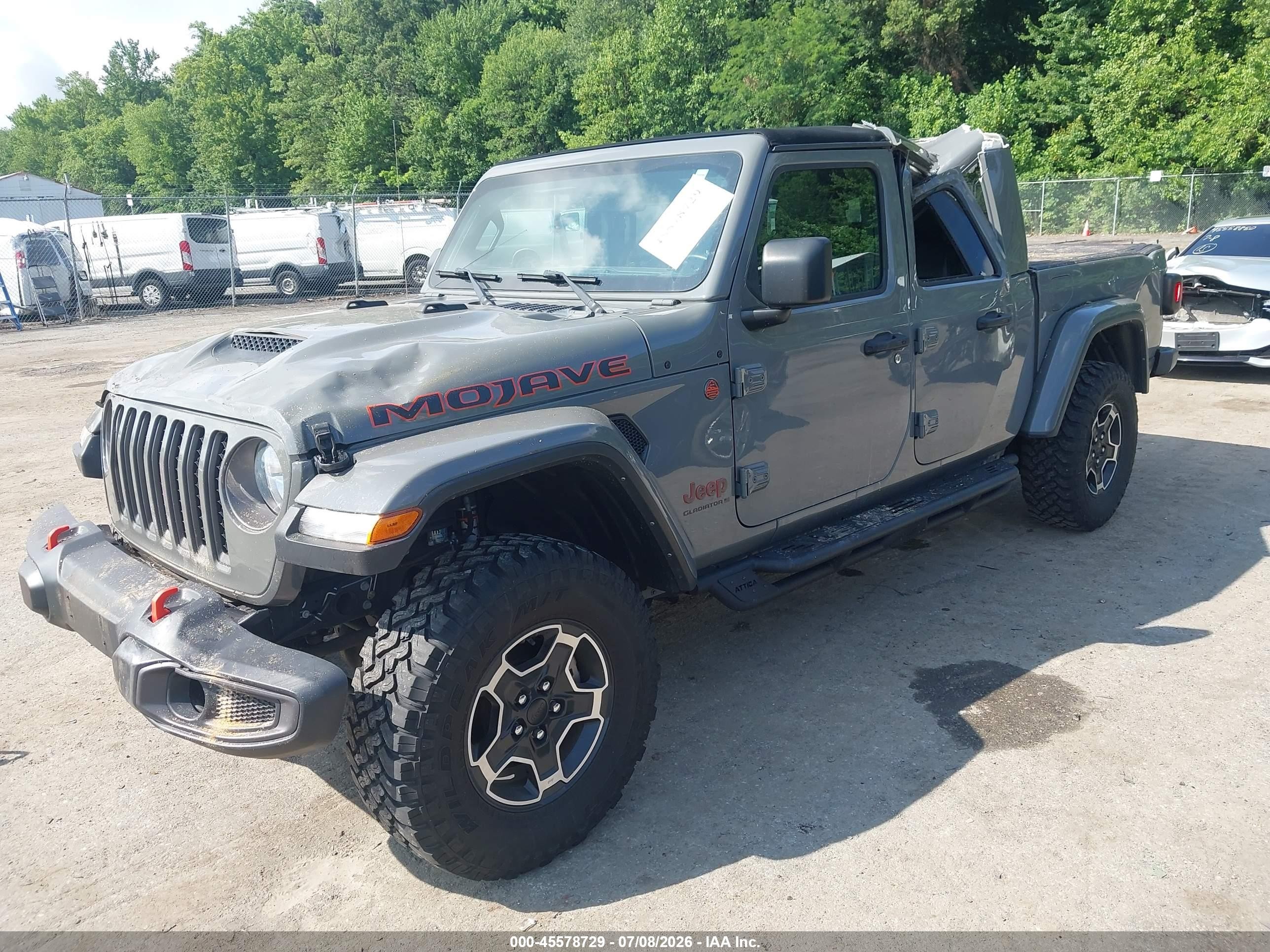 2023 Jeep Gladiator VIN 1C6JJTEG0PL549562 IAAI salvage auction — Top/Roof, Salvage - 75% Or Less (Maryland), sold $14,550 on 2026-09-08 (photo 2)