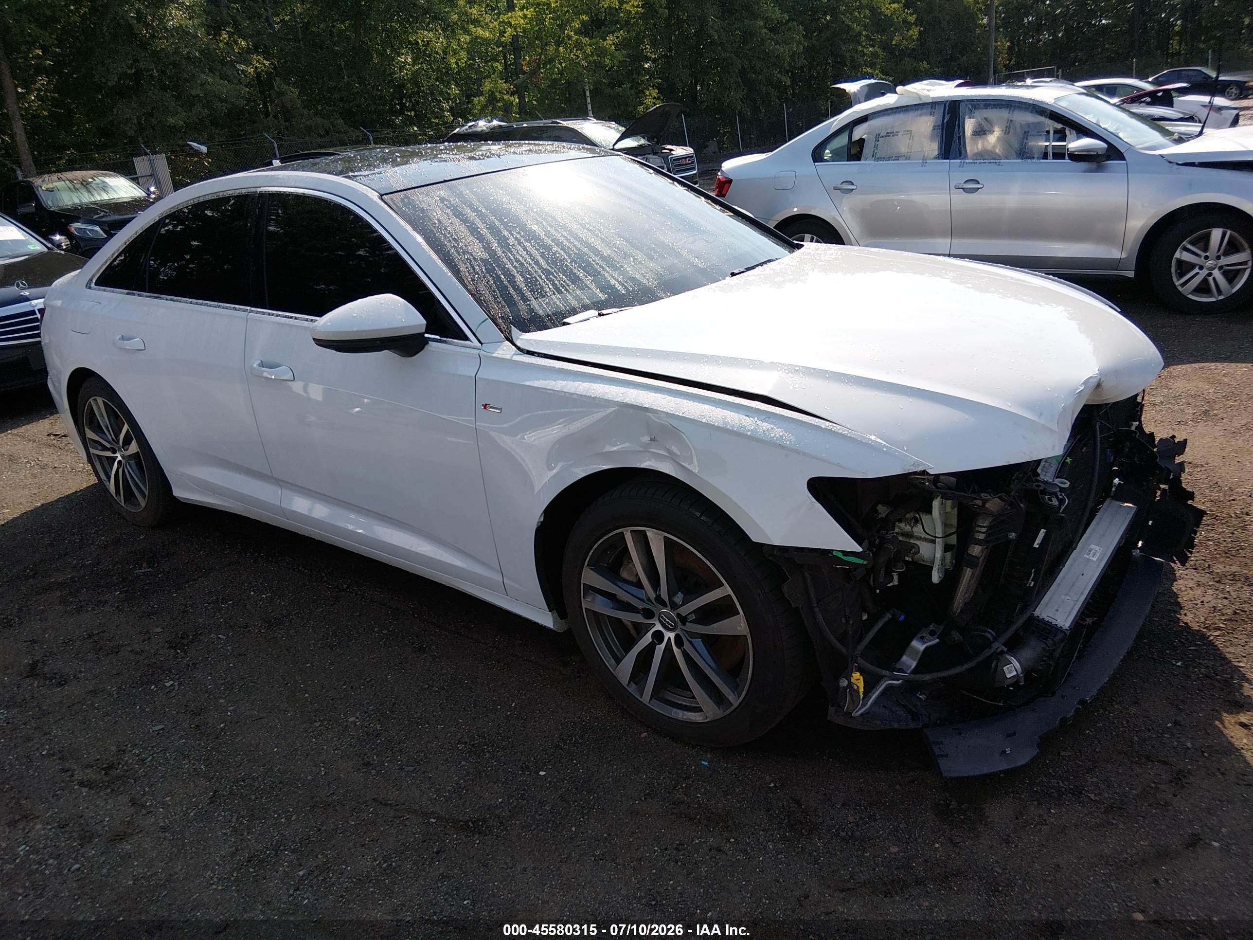 2019 Audi A6 VIN WAUL2AF21KN043139 IAAI salvage auction — Front End, Salvage - Greater Than 75% (Maryland), sold $7,500 on 2026-09-02 (photo 1)