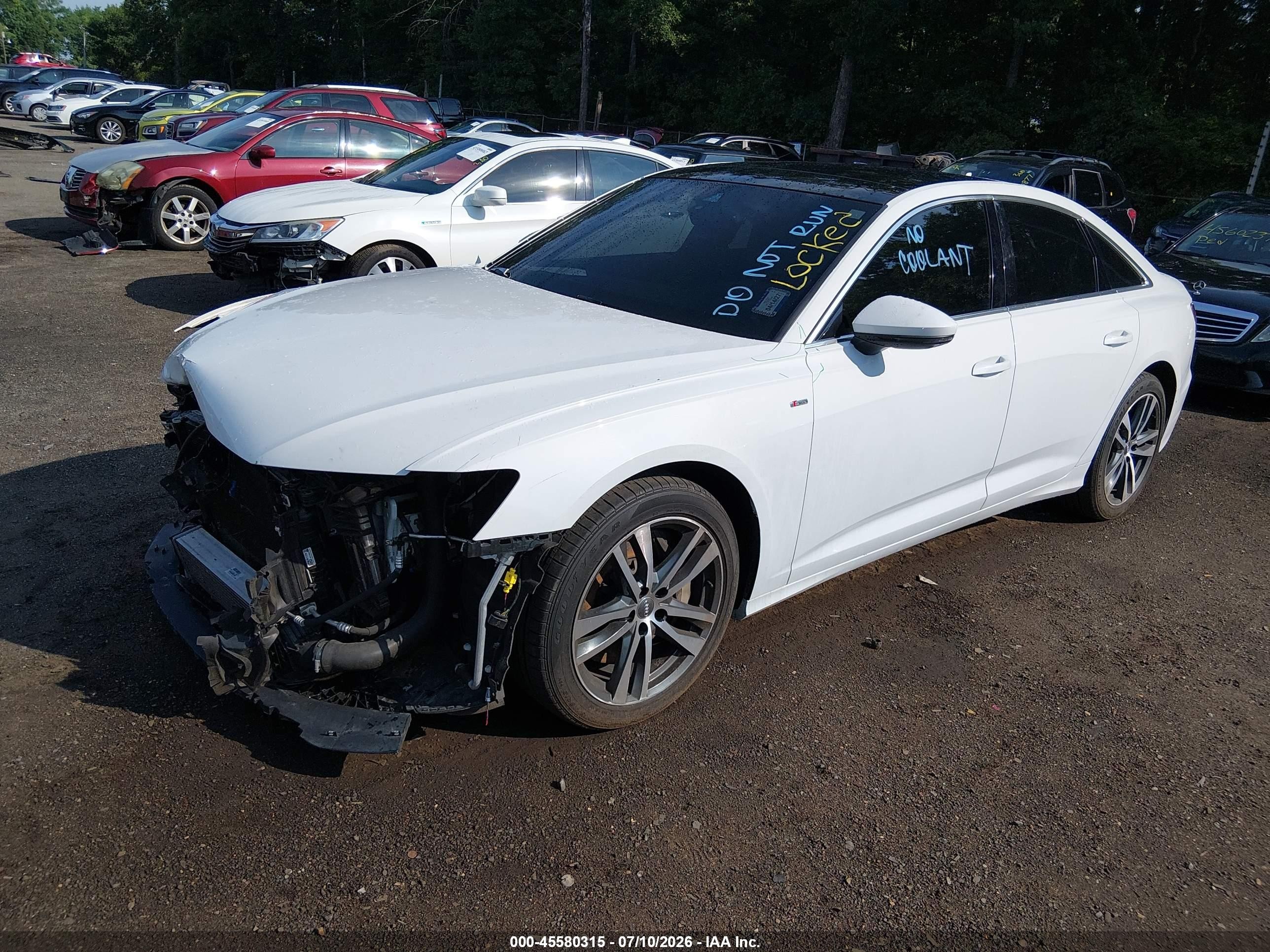 2019 Audi A6 VIN WAUL2AF21KN043139 IAAI salvage auction — Front End, Salvage - Greater Than 75% (Maryland), sold $7,500 on 2026-09-02 (photo 2)