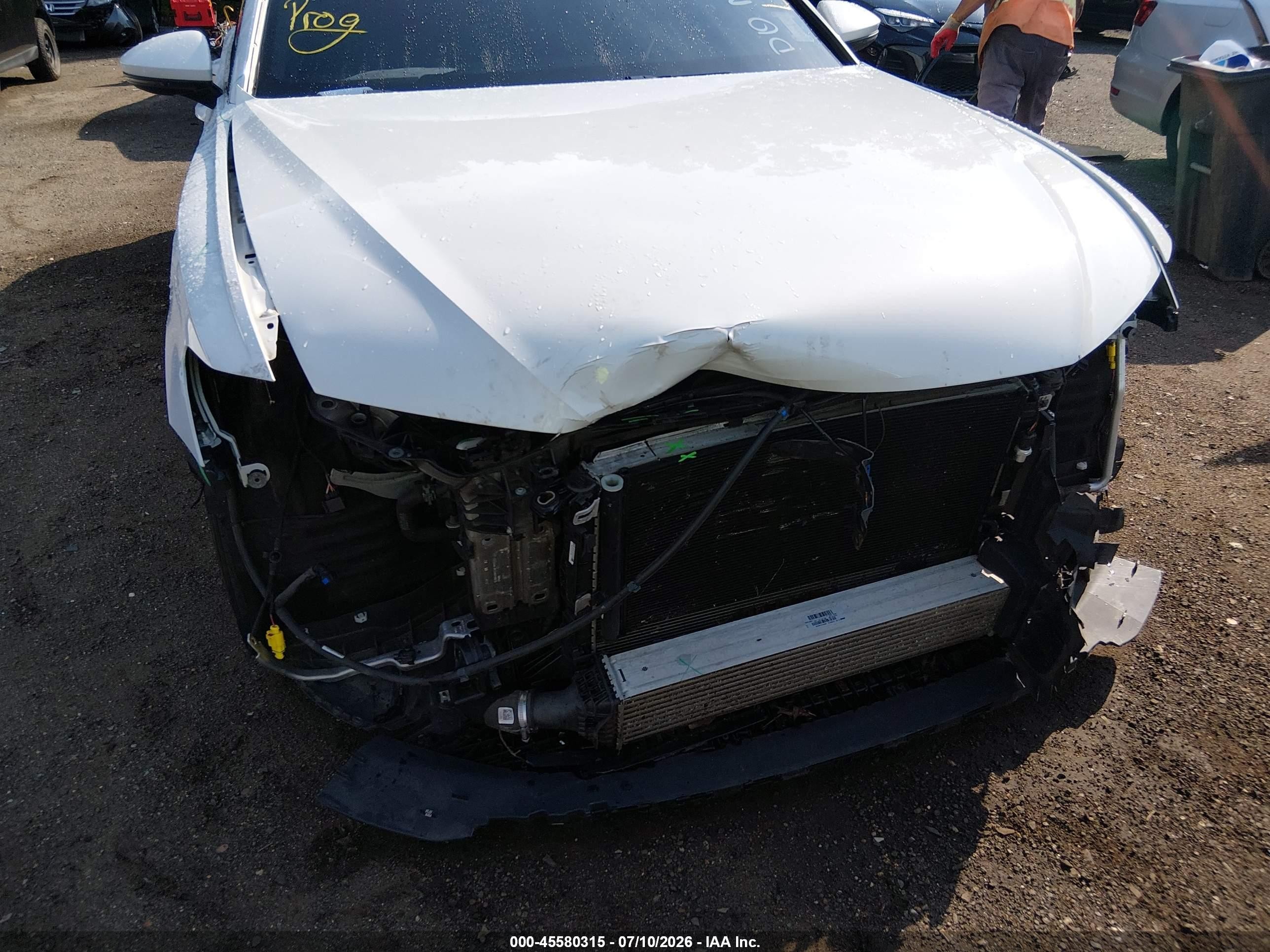 2019 Audi A6 VIN WAUL2AF21KN043139 IAAI salvage auction — Front End, Salvage - Greater Than 75% (Maryland), sold $7,500 on 2026-09-02 (photo 6)
