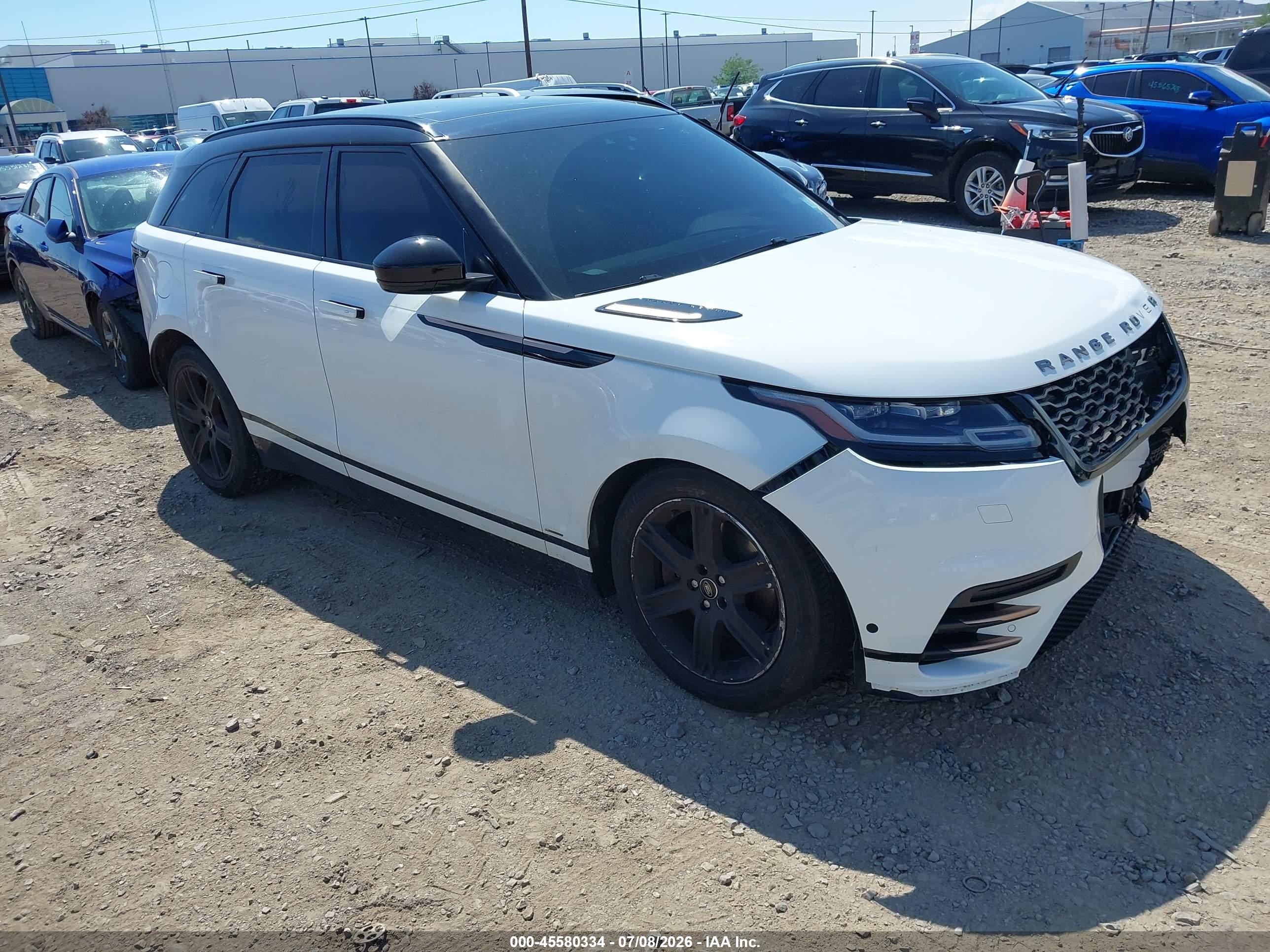 2020 Land rover Range rover velar VIN SALYM2EV7LA250172 IAAI salvage auction — Front End, Mv-907A (New York), sold $9,200 on 2026-09-13 (photo 1)
