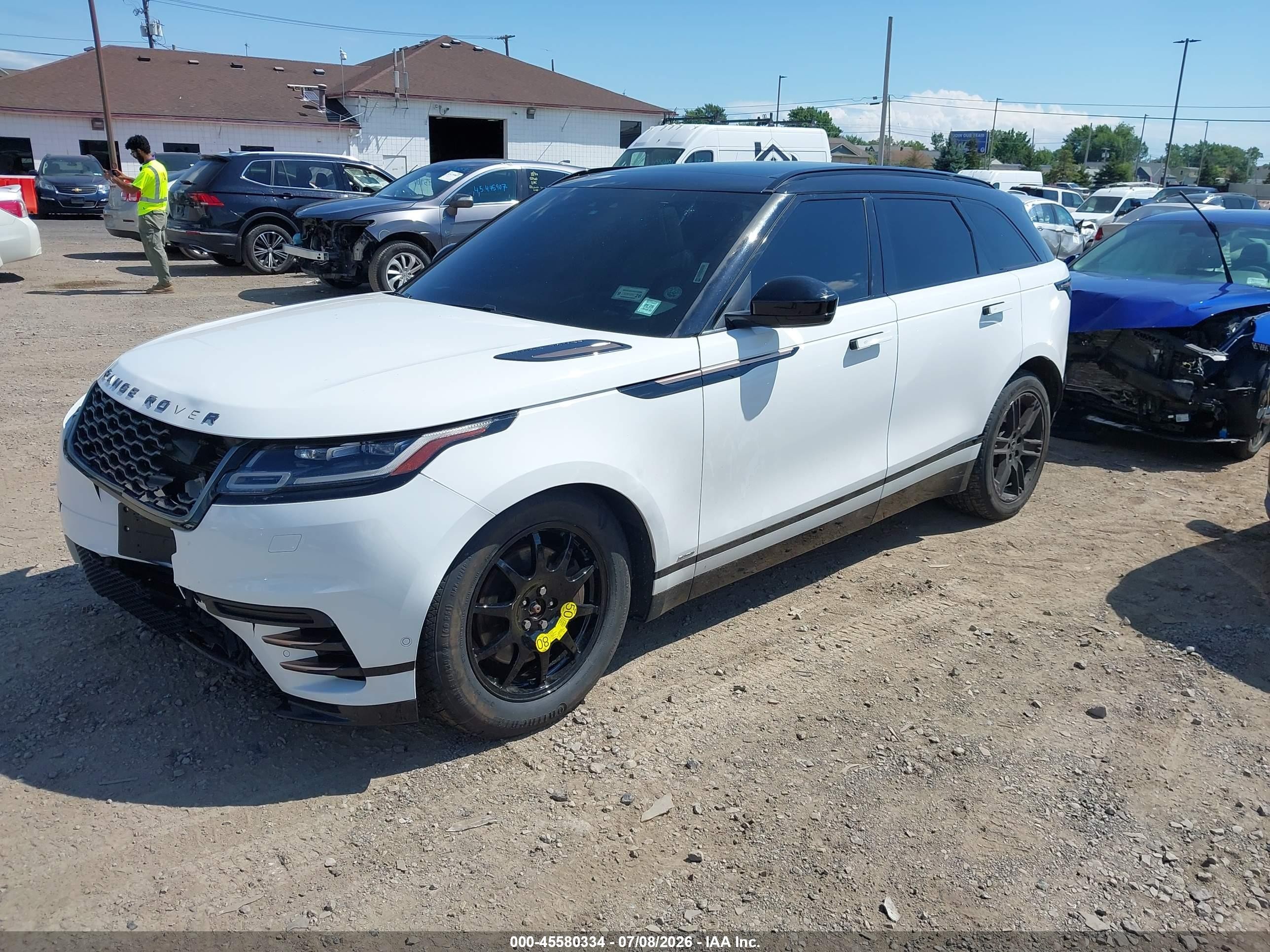 2020 Land rover Range rover velar VIN SALYM2EV7LA250172 IAAI salvage auction — Front End, Mv-907A (New York), sold $9,200 on 2026-09-13 (photo 2)