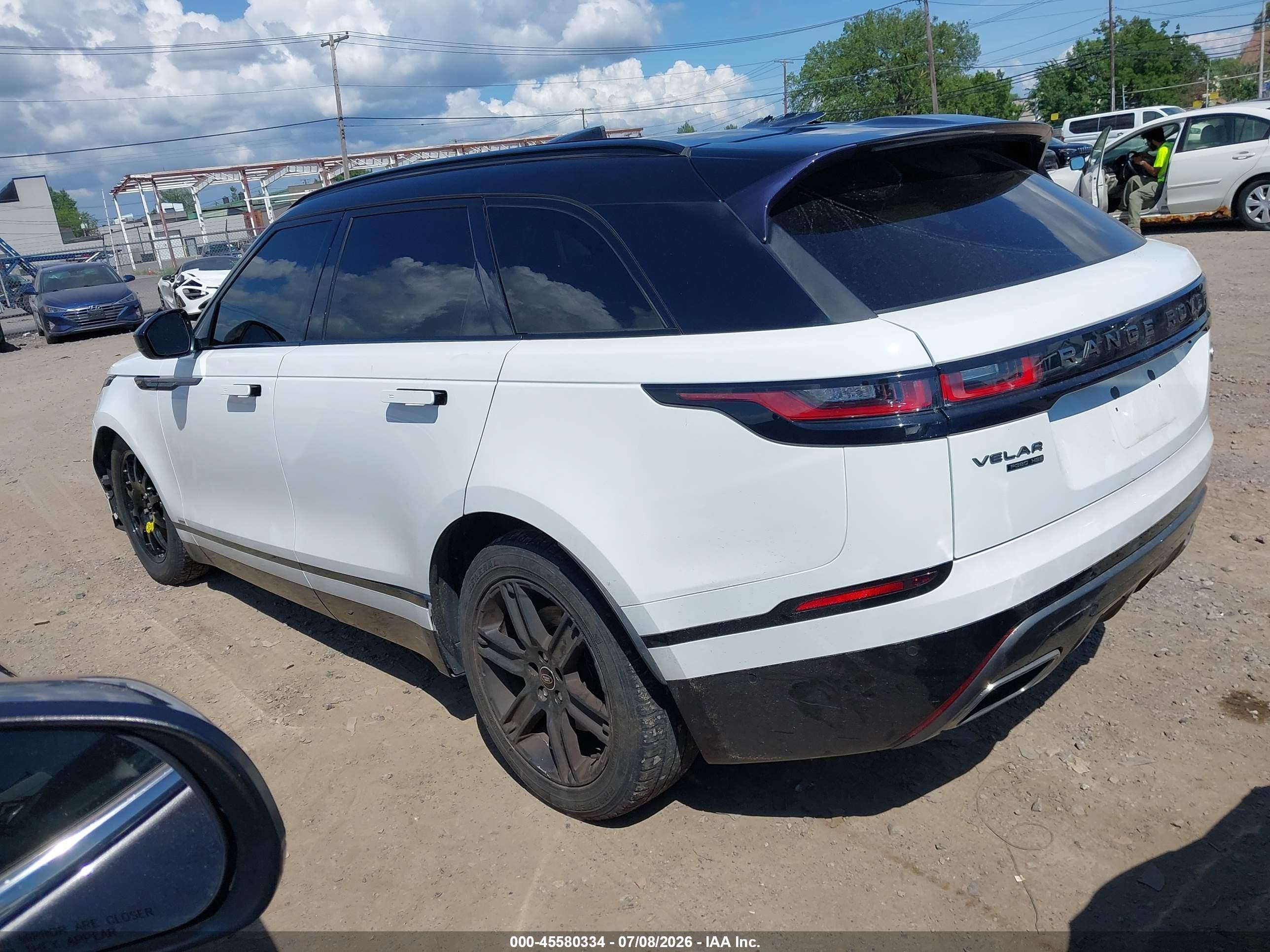 2020 Land rover Range rover velar VIN SALYM2EV7LA250172 IAAI salvage auction — Front End, Mv-907A (New York), sold $9,200 on 2026-09-13 (photo 3)