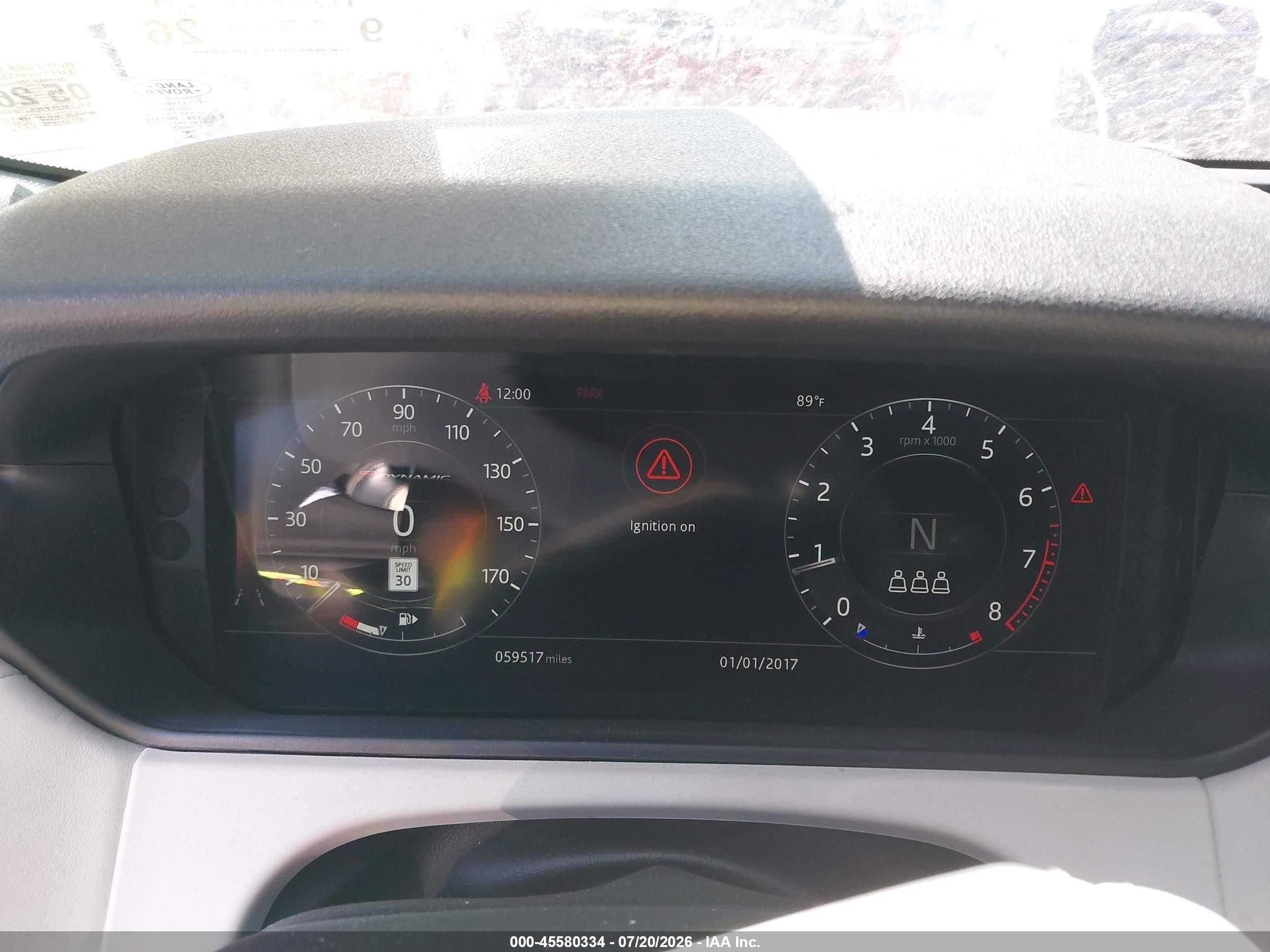 2020 Land rover Range rover velar VIN SALYM2EV7LA250172 IAAI salvage auction — Front End, Mv-907A (New York), sold $9,200 on 2026-09-13 (photo 7)