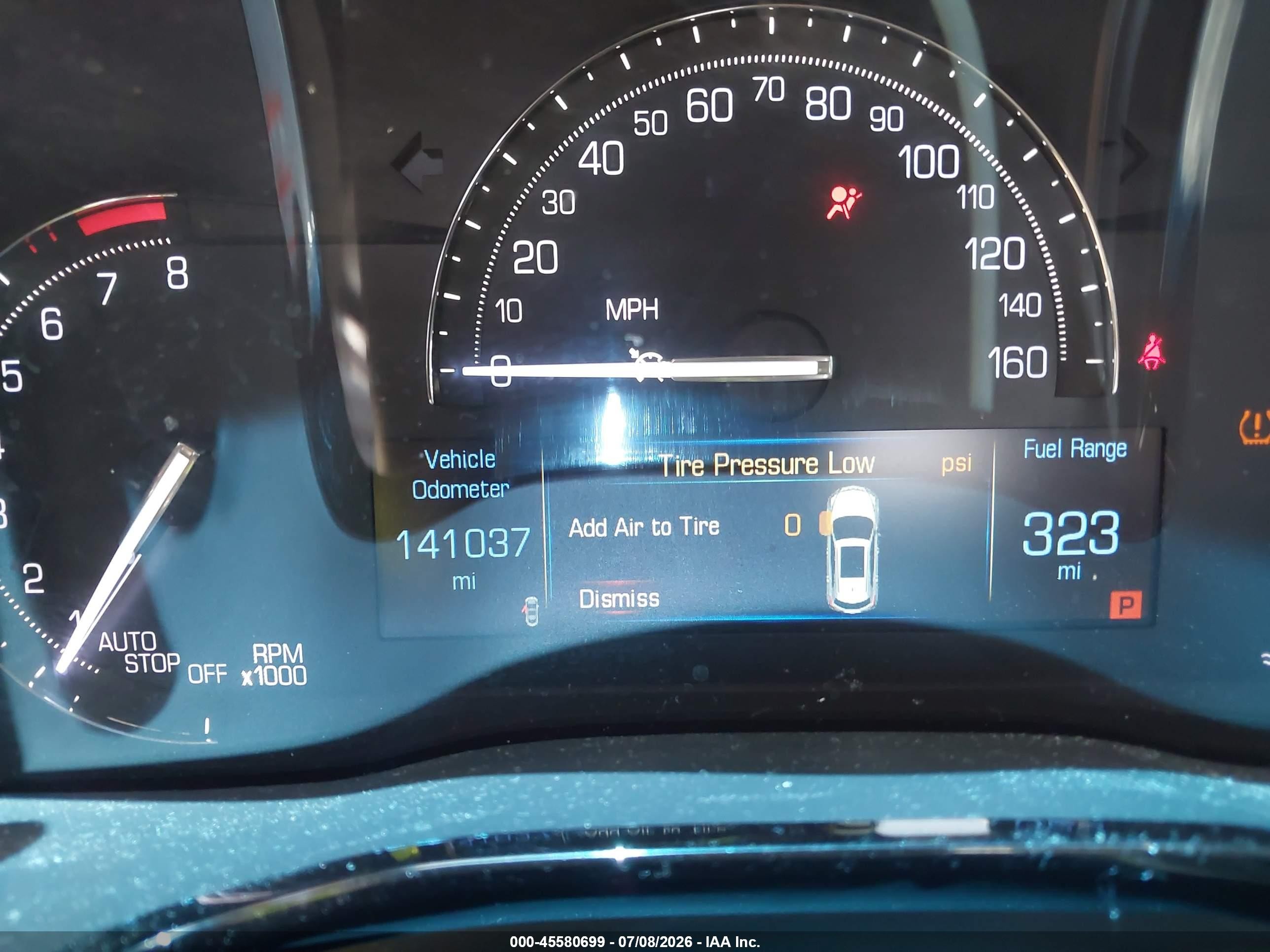 2017 Cadillac Xt5 VIN 1GYKNBRS0HZ122546 IAAI salvage auction — Unknown, Original (Texas), sold $1,800 on 2026-09-09 (photo 7)