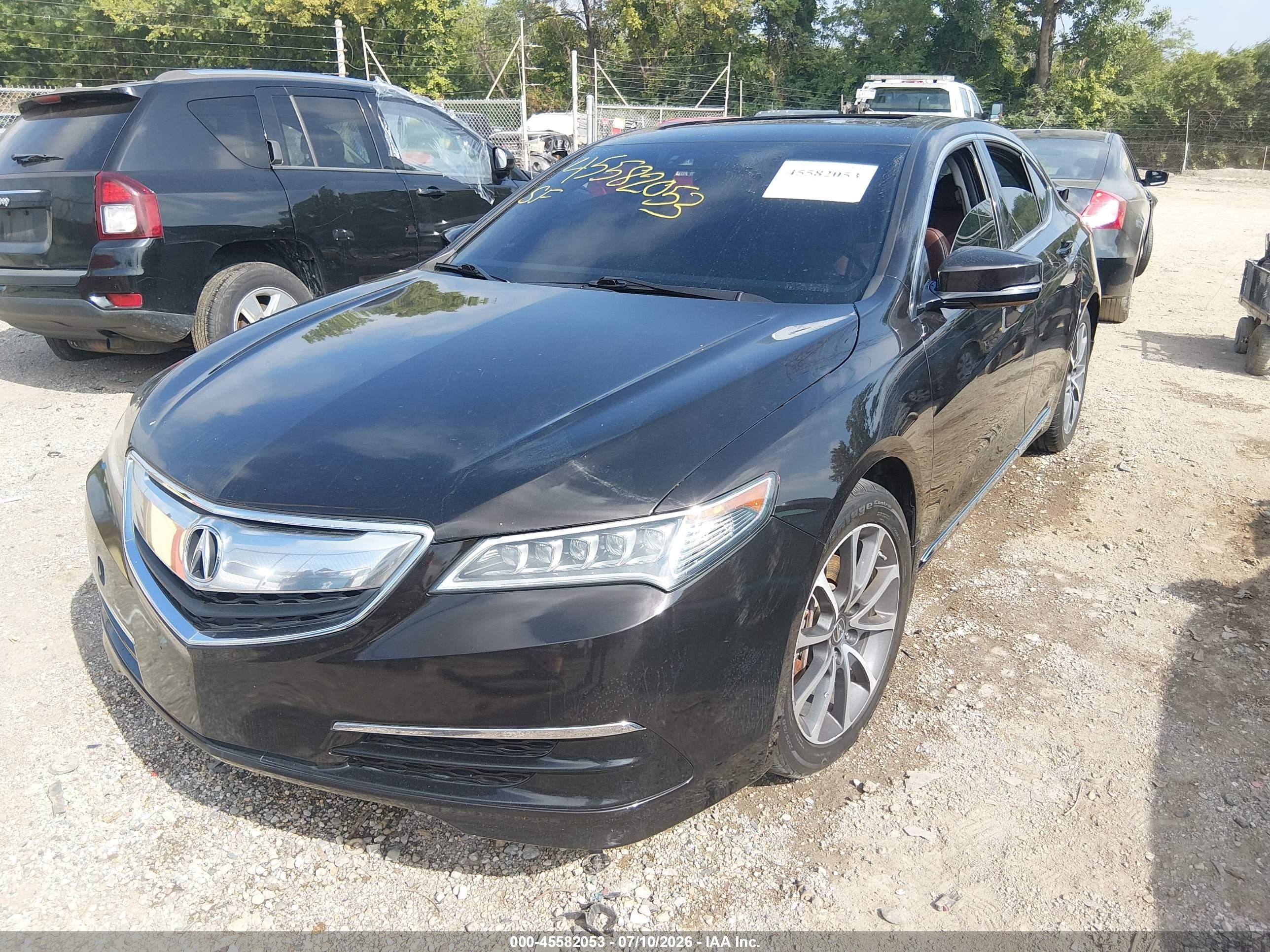 2015 Acura Tlx VIN 19UUB2F55FA003748 IAAI salvage auction — Rear End, Clear (Indiana), sold $4,000 on 2026-09-07 (photo 2)