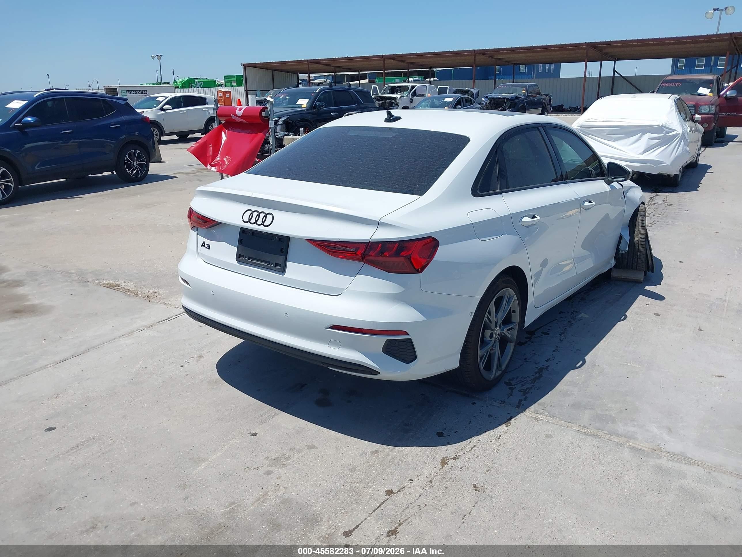 2024 Audi A3 VIN WAUAUDGY2RA043657 IAAI salvage auction — Unknown, Original (Texas), sold $7,575 on 2026-09-09 (photo 4)