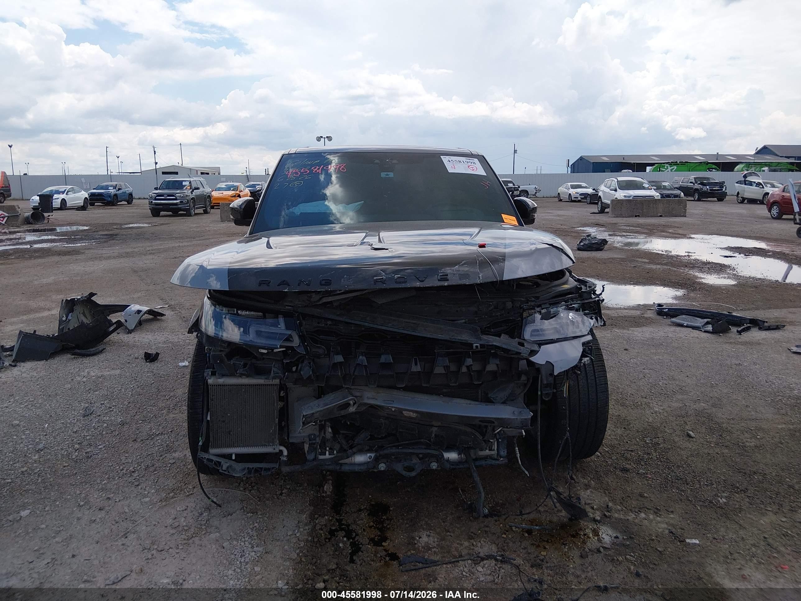 2022 Land Rover Range Rover Sport VIN SALWZ2RE2NA799025 IAAI salvage auction — Front End, Salvage (Texas), sold $18,100 on 2026-09-27 (photo 6)