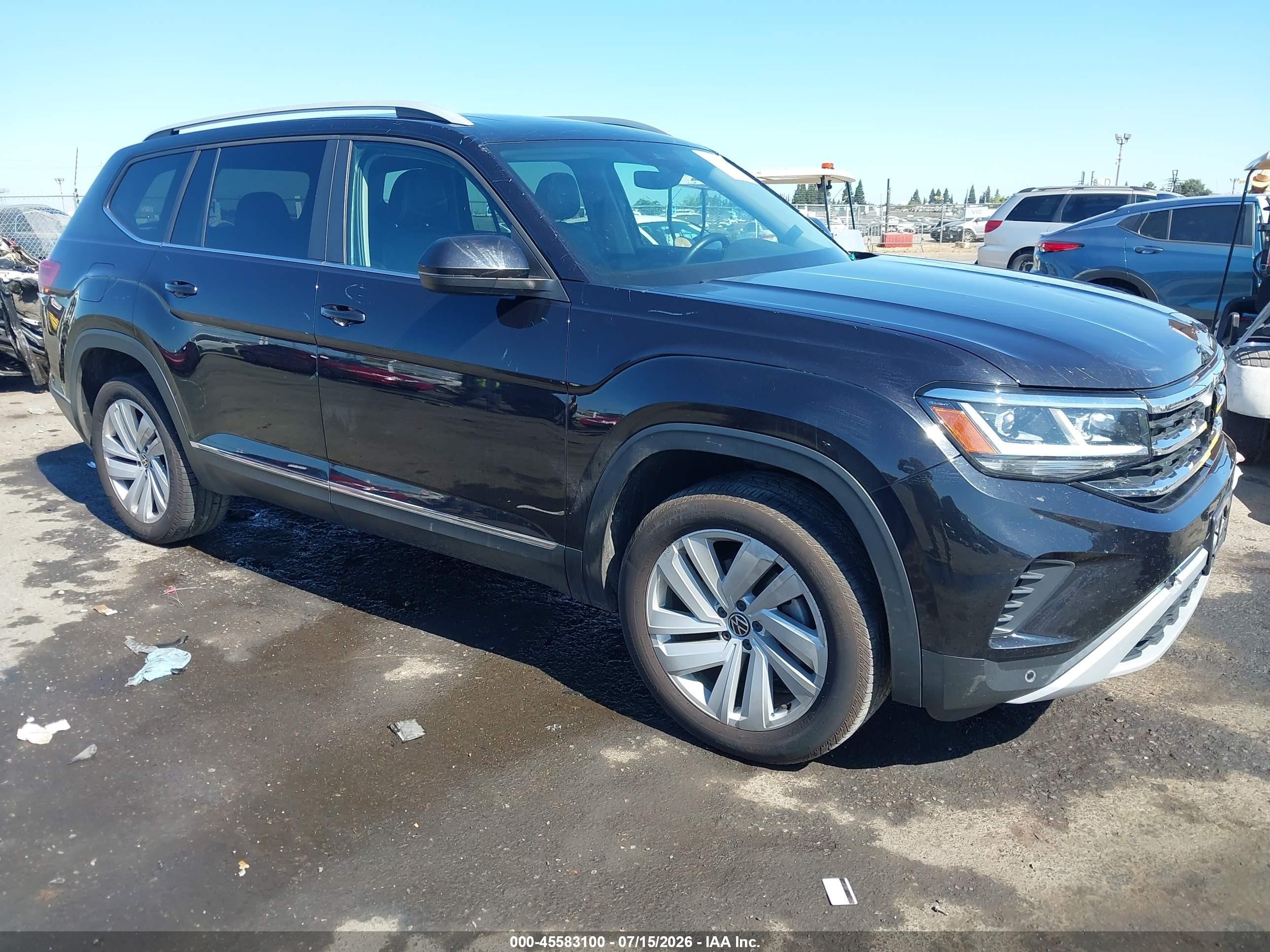 2021 Volkswagen Atlas VIN 1V2BR2CA9MC565011 — IAAI salvage auction photo