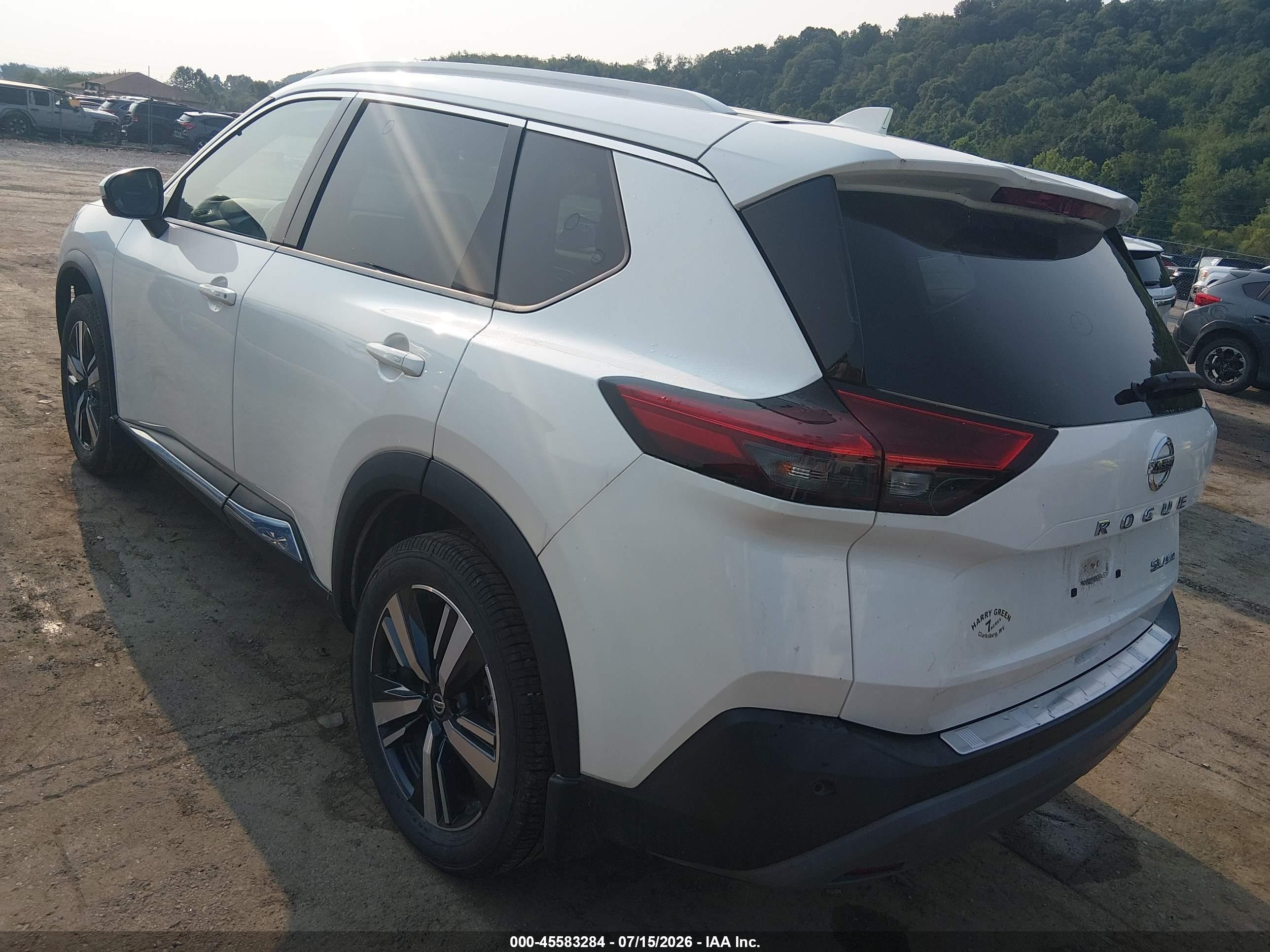 2021 Nissan Rogue VIN 5N1AT3CB3MC724498 IAAI salvage auction — Unknown, Salvage (West Virginia), sold $8,300 on 2026-09-04 (photo 3)