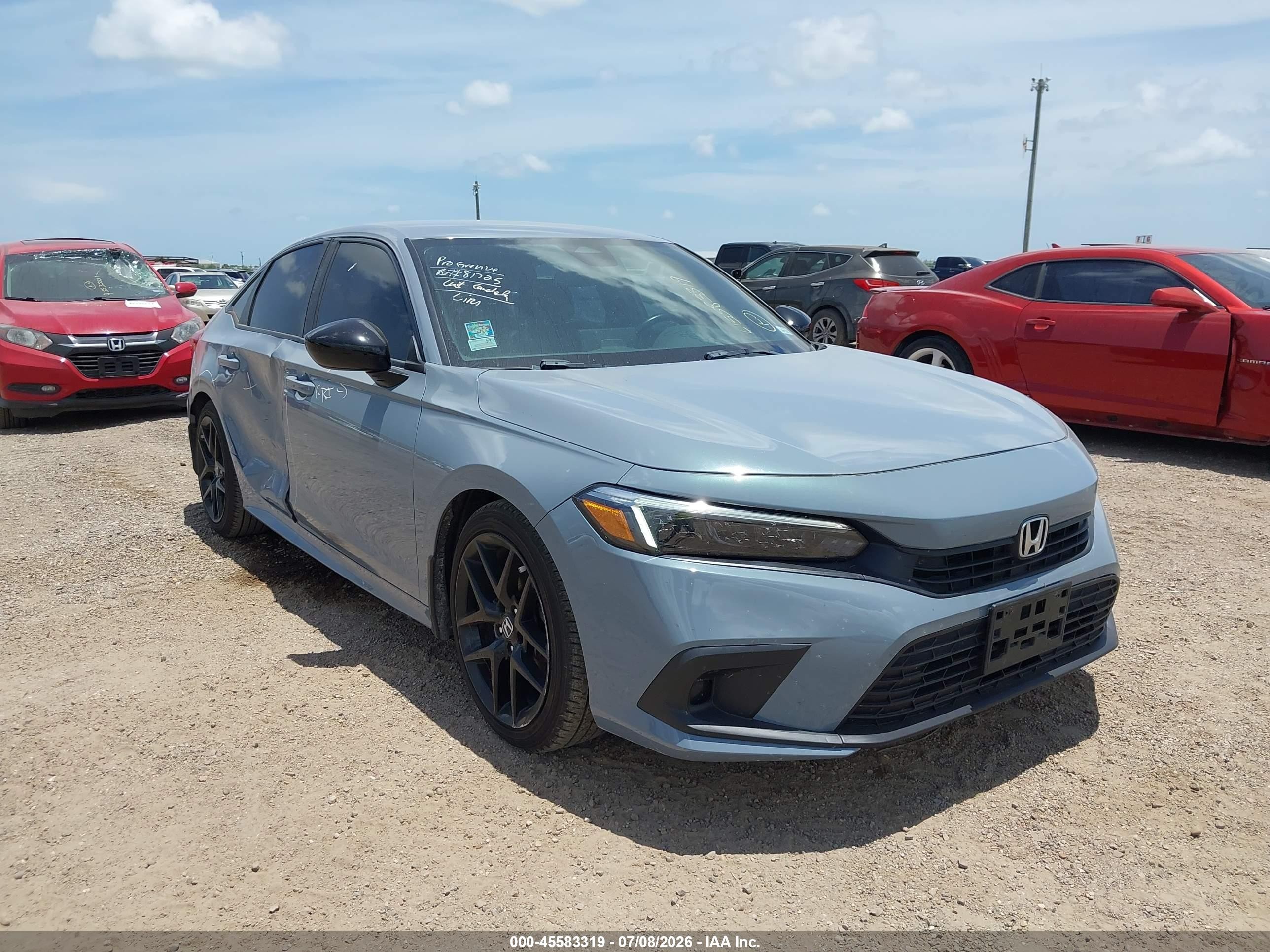 2022 Honda Civic VIN 2HGFE2F59NH588270 — IAAI salvage auction photo