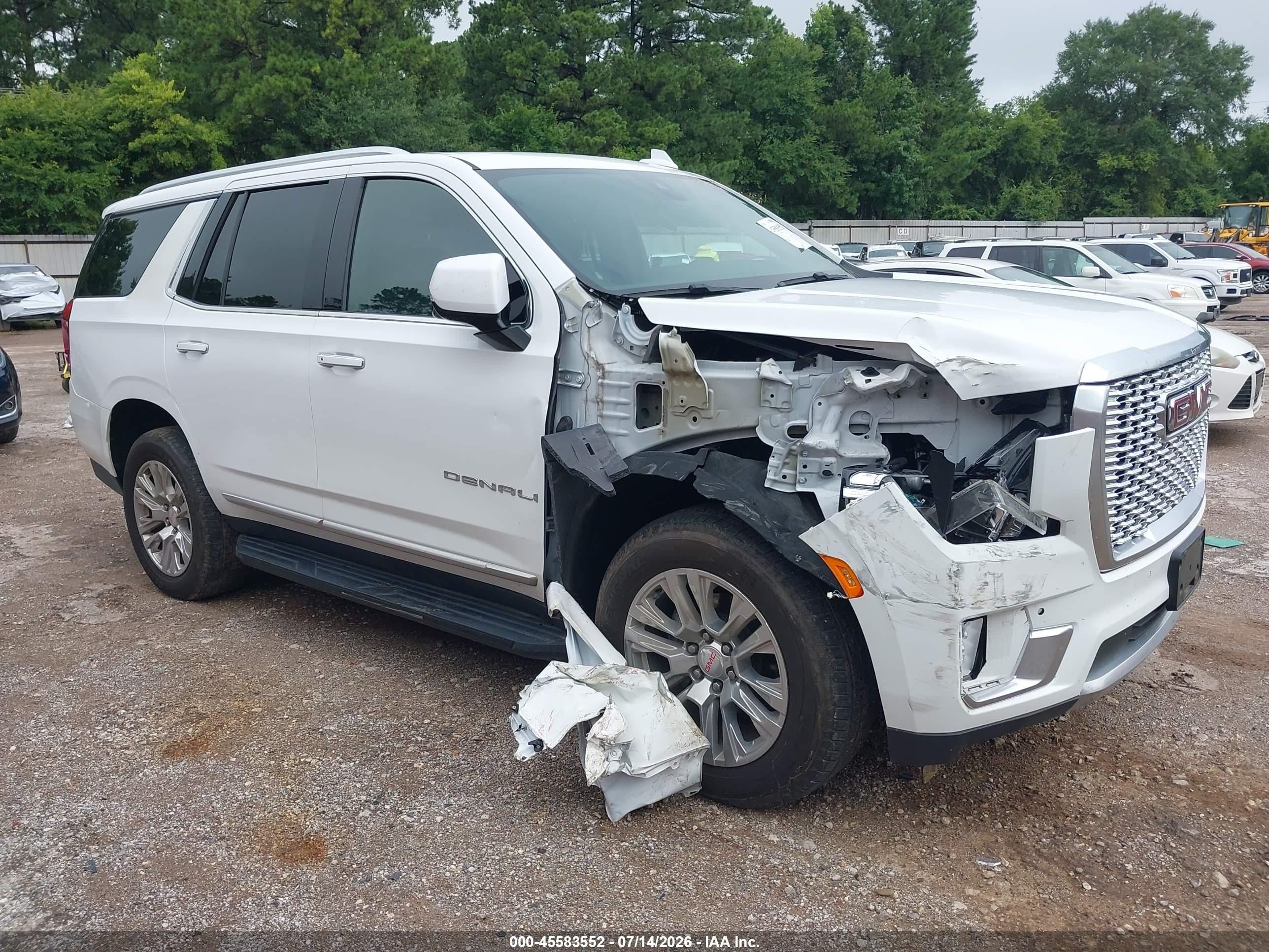 2021 GMC Yukon VIN 1GKS2DKL0MR338845 IAAI salvage auction — Unknown, Original (Texas), sold $24,000 on 2026-09-04 (photo 1)