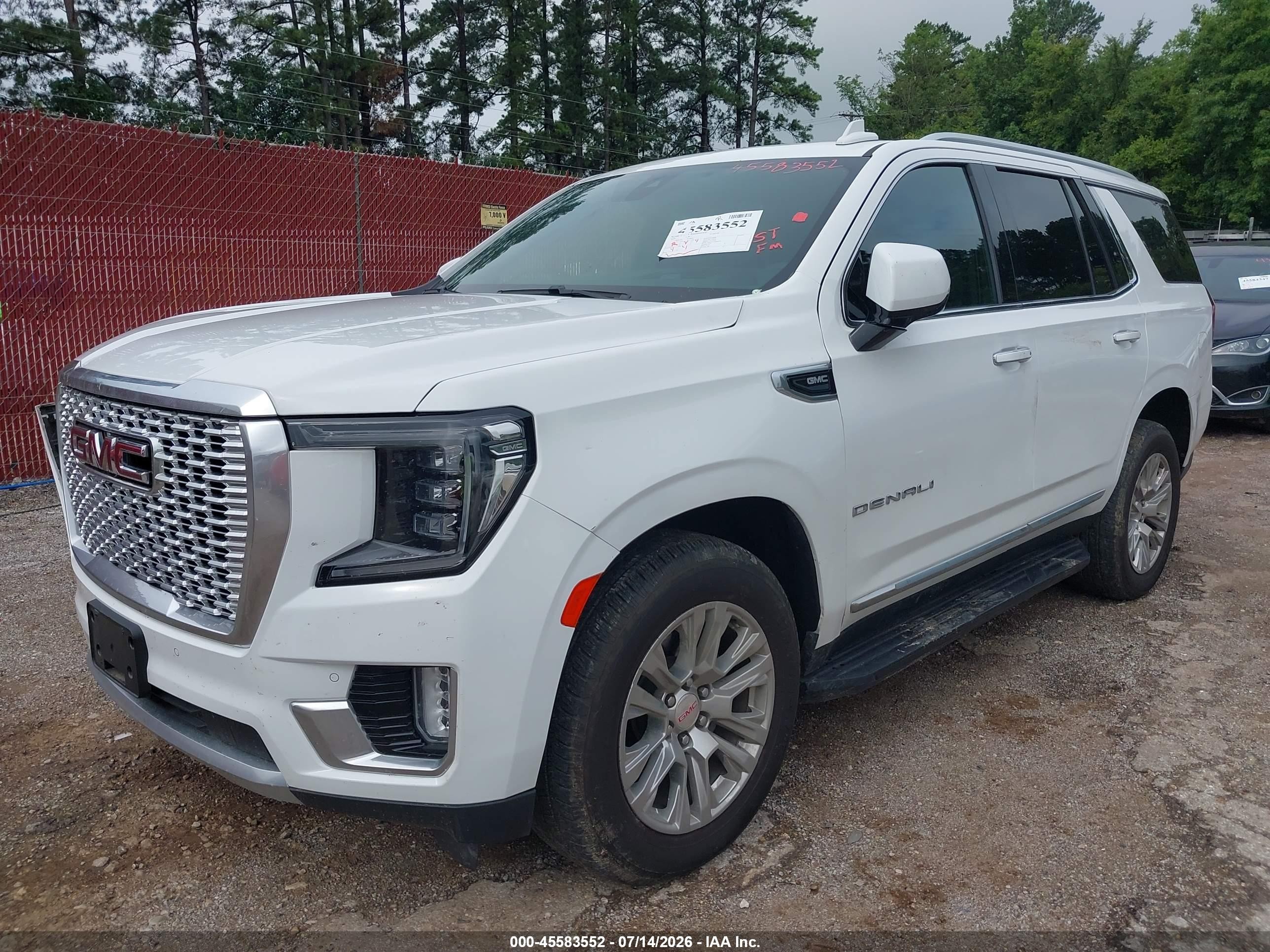 2021 GMC Yukon VIN 1GKS2DKL0MR338845 IAAI salvage auction — Unknown, Original (Texas), sold $24,000 on 2026-09-04 (photo 2)