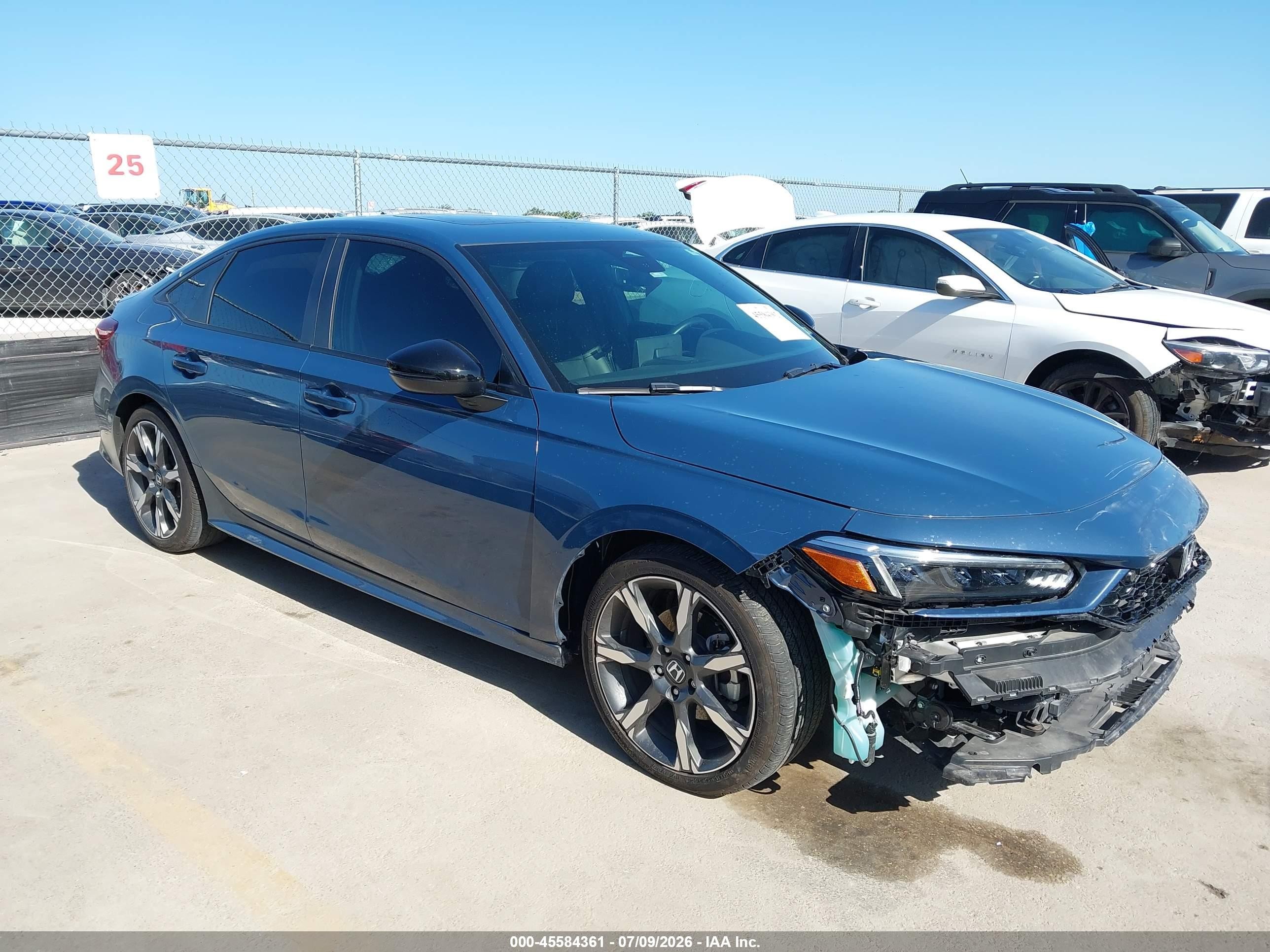 2025 Honda Civic Hybrid VIN 2HGFE4F87SH300537 — IAAI salvage auction photo