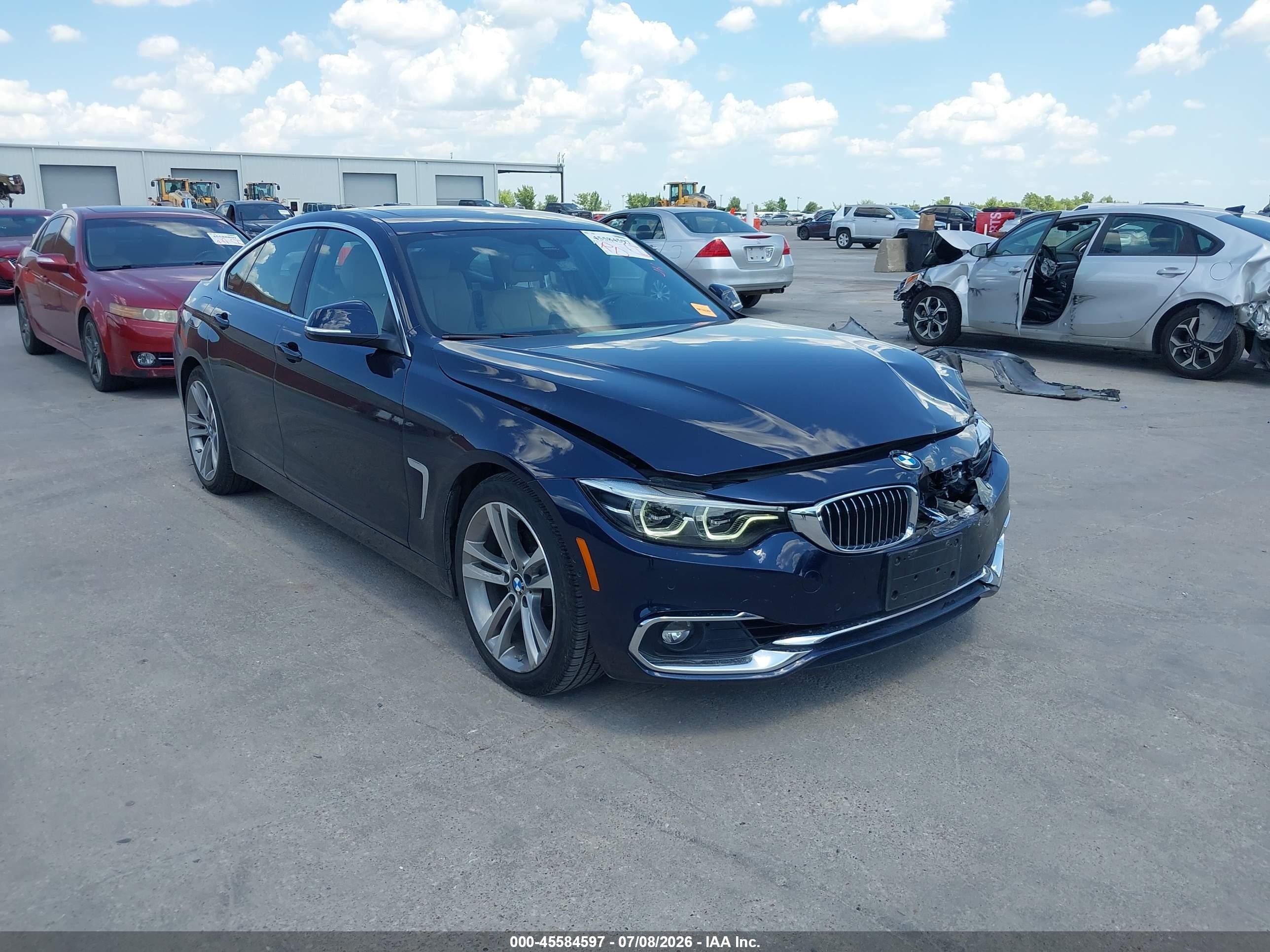2019 BMW 4 Series VIN WBA4J1C57KBM18720 — IAAI salvage auction photo