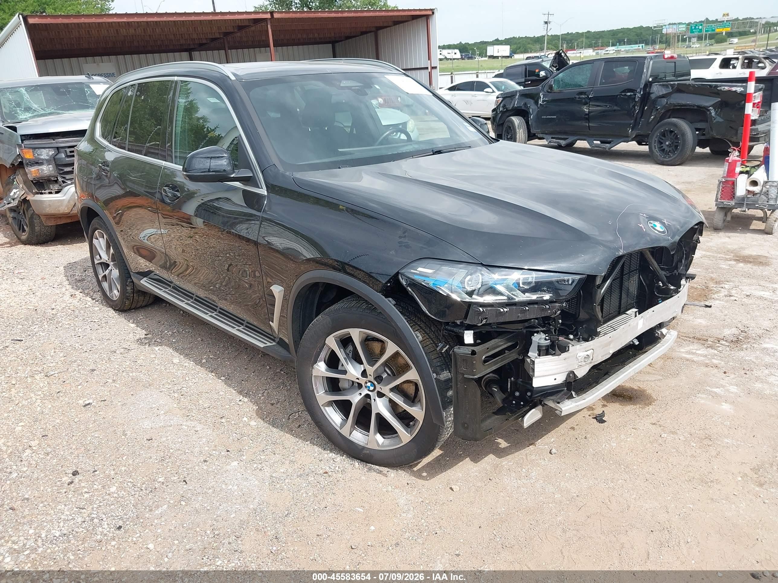 2026 BMW X5 VIN 5UX13EU07T9052842 IAAI salvage auction — Front End, Enterprise Vehicles Clear Only (Texas), sold $30,750 on 2026-07-12 (photo 1)