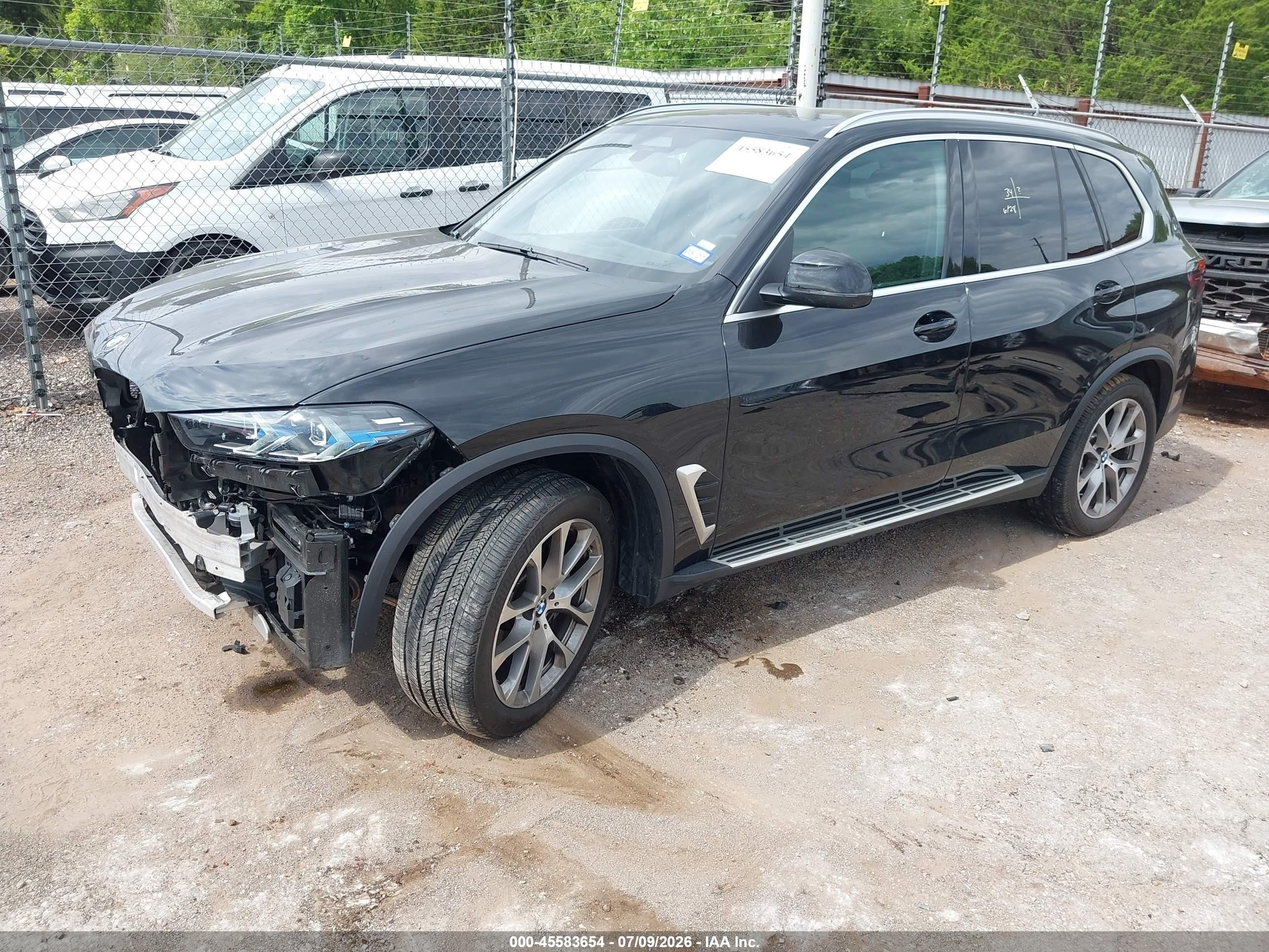 2026 BMW X5 VIN 5UX13EU07T9052842 IAAI salvage auction — Front End, Enterprise Vehicles Clear Only (Texas), sold $30,750 on 2026-07-12 (photo 2)