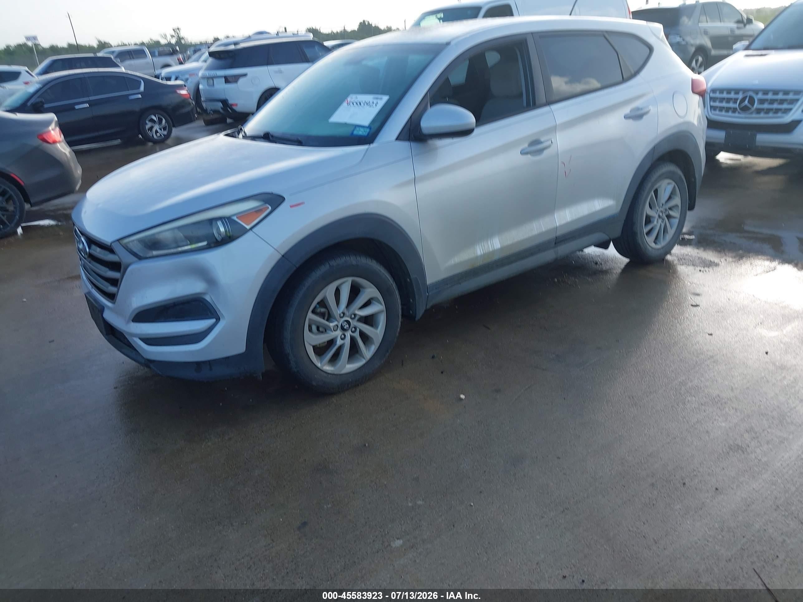 2016 Hyundai Tucson VIN KM8J23A43GU062220 IAAI salvage auction — Hail, Original (Texas), sold $4,850 on 2026-09-04 (photo 2)