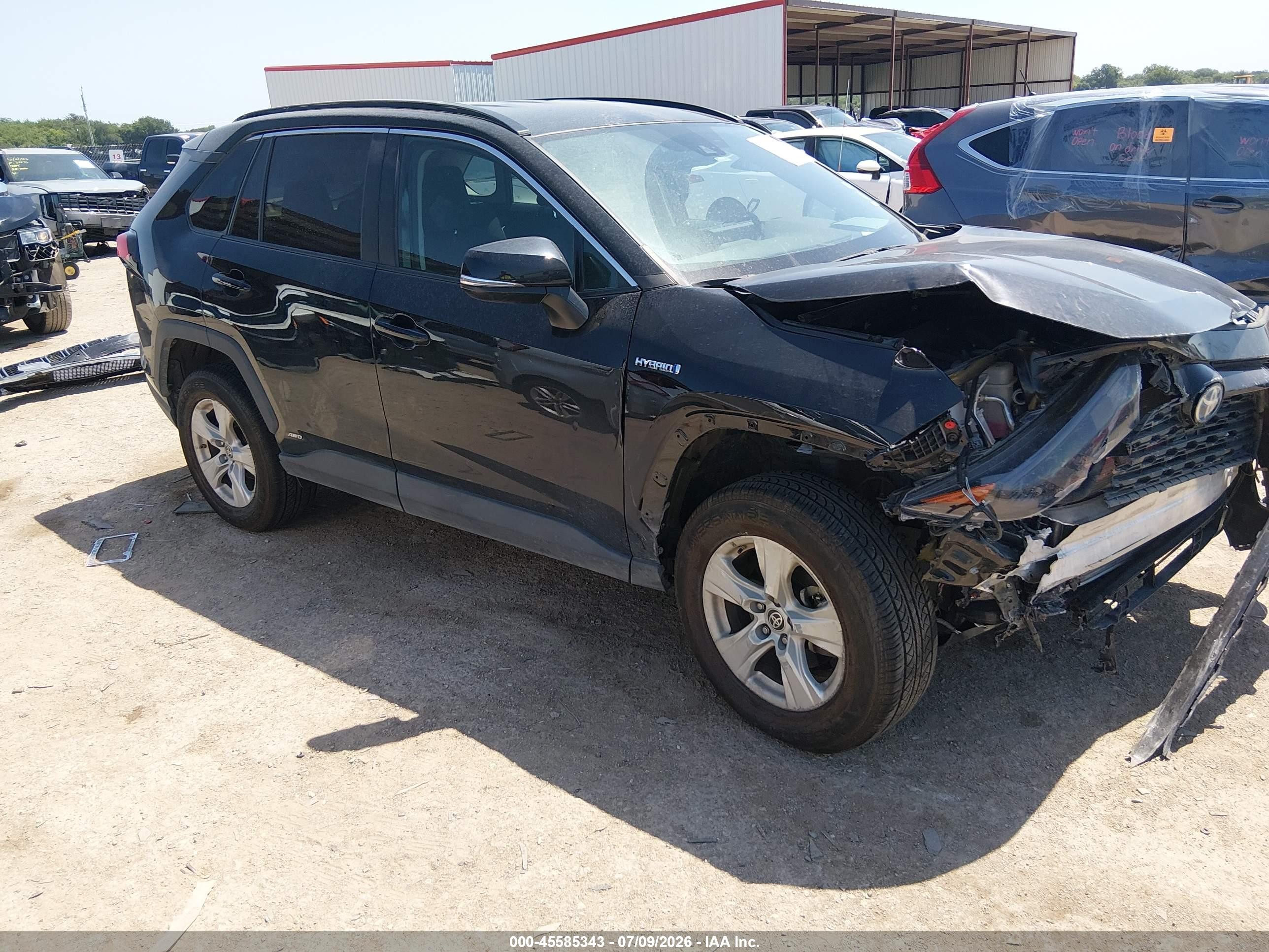 2021 Toyota RAV4 Hybrid VIN 4T3MWRFV7MU028483 — IAAI salvage auction photo