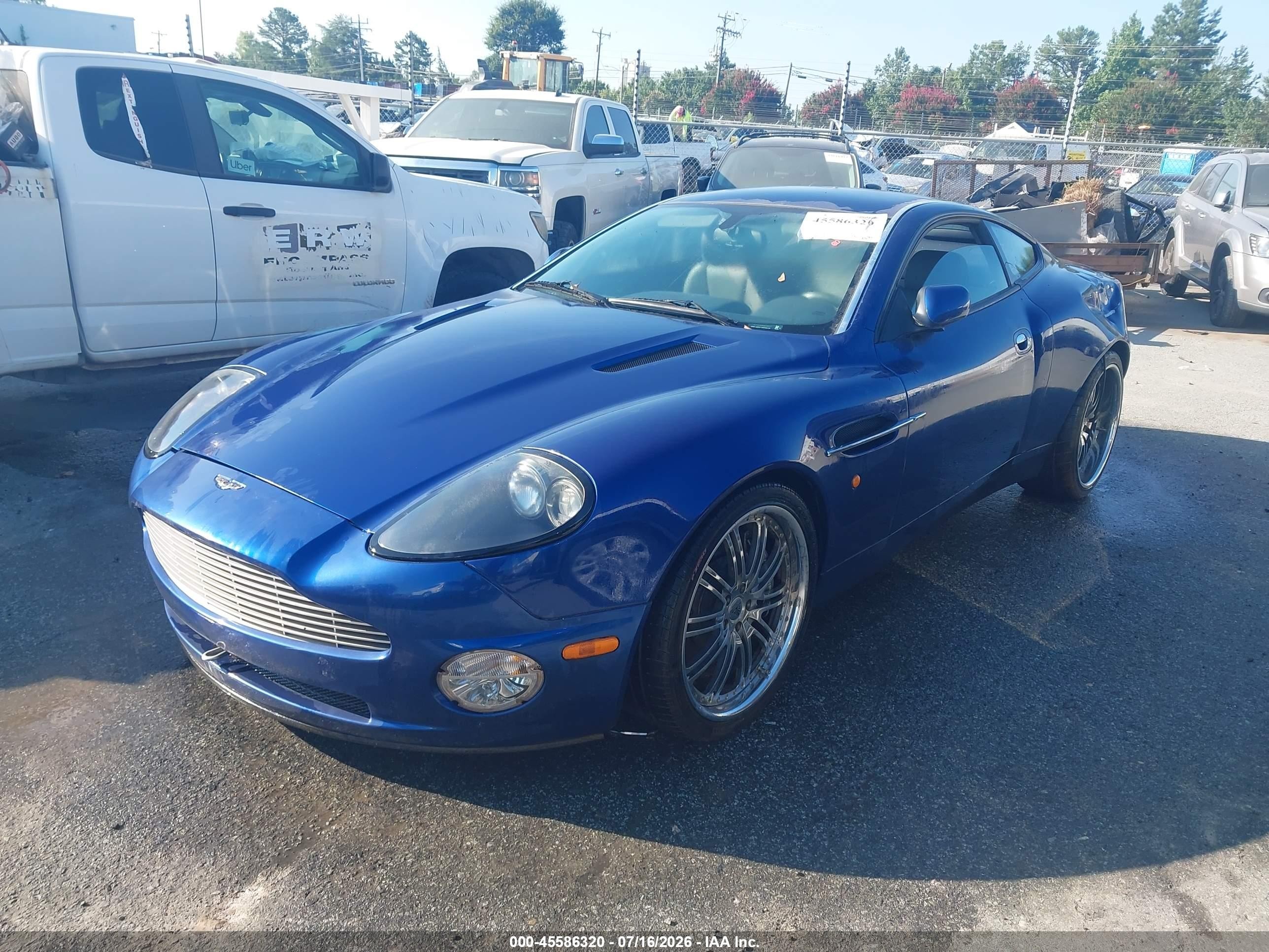2002 Aston martin Vanquish VIN SCFAC23382B500297 IAAI salvage auction — Rear End, Salvage (North Carolina), sold $21,000 on 2026-08-17 (photo 2)