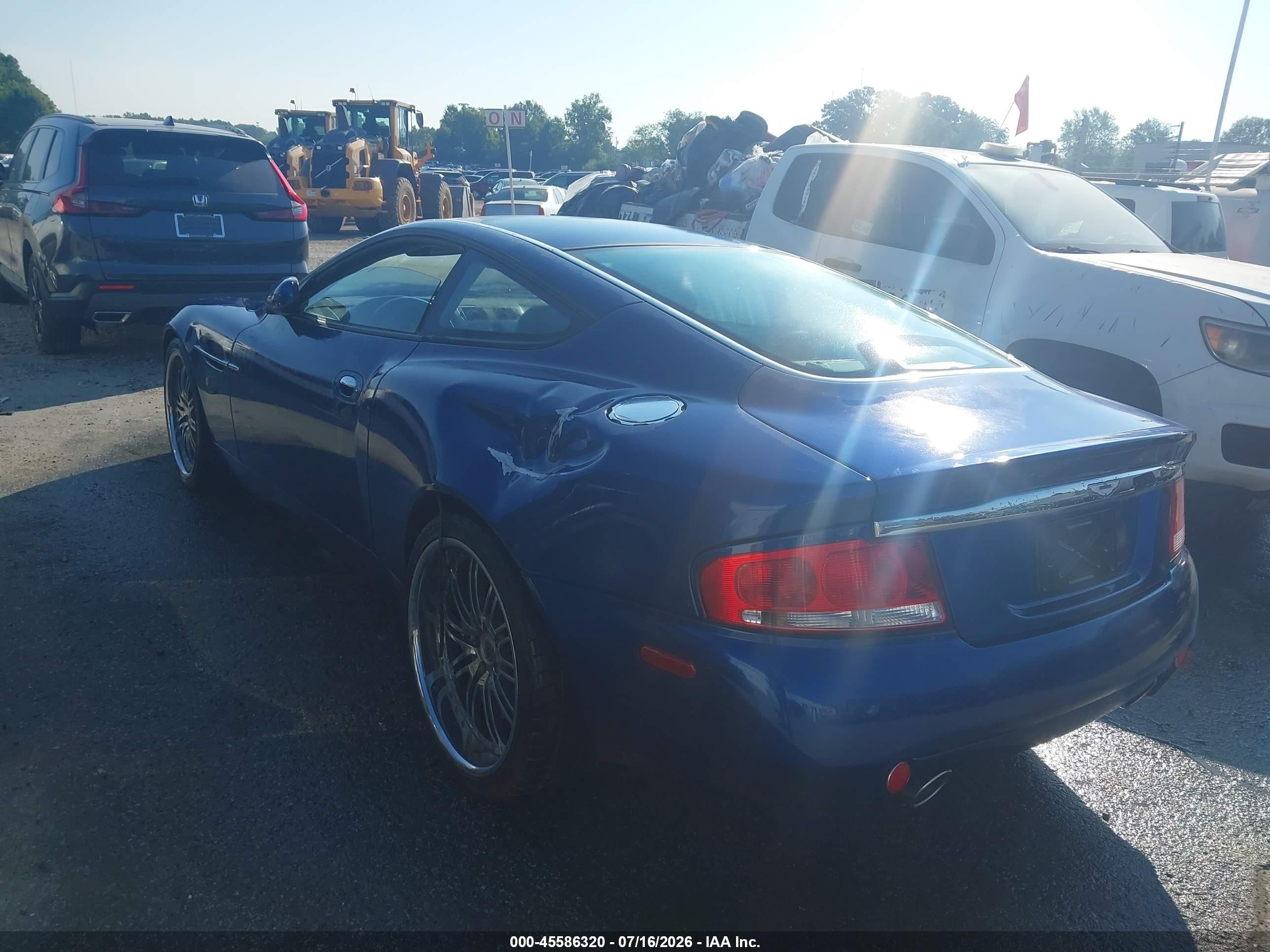 2002 Aston martin Vanquish VIN SCFAC23382B500297 IAAI salvage auction — Rear End, Salvage (North Carolina), sold $21,000 on 2026-08-17 (photo 3)