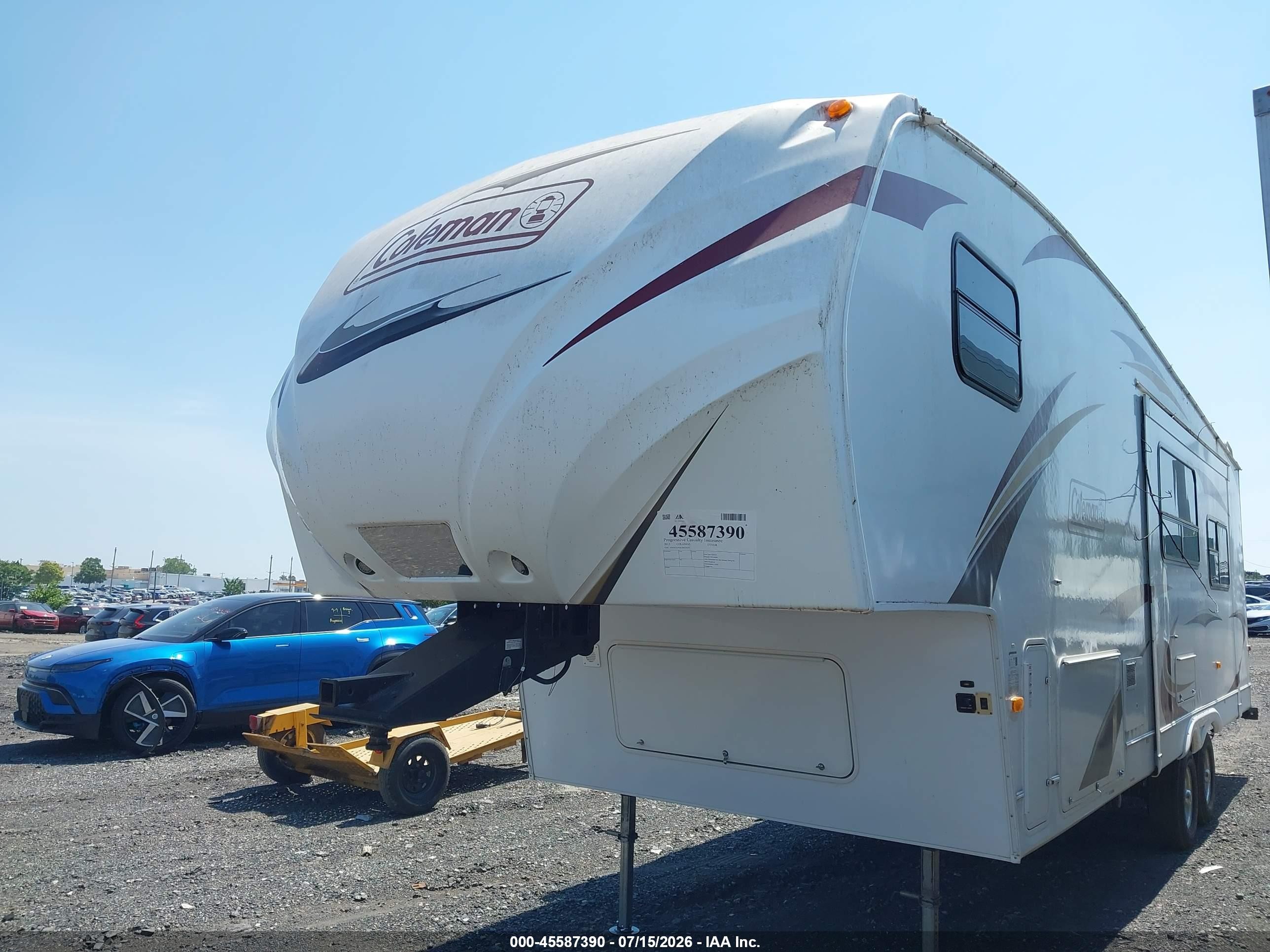 2012 Dutchman Coleman VIN 47CFCLP23CP627635 IAAI salvage auction — Top/Roof, Salvage (Pennsylvania), sold $100 on 2026-10-16 (photo 2)