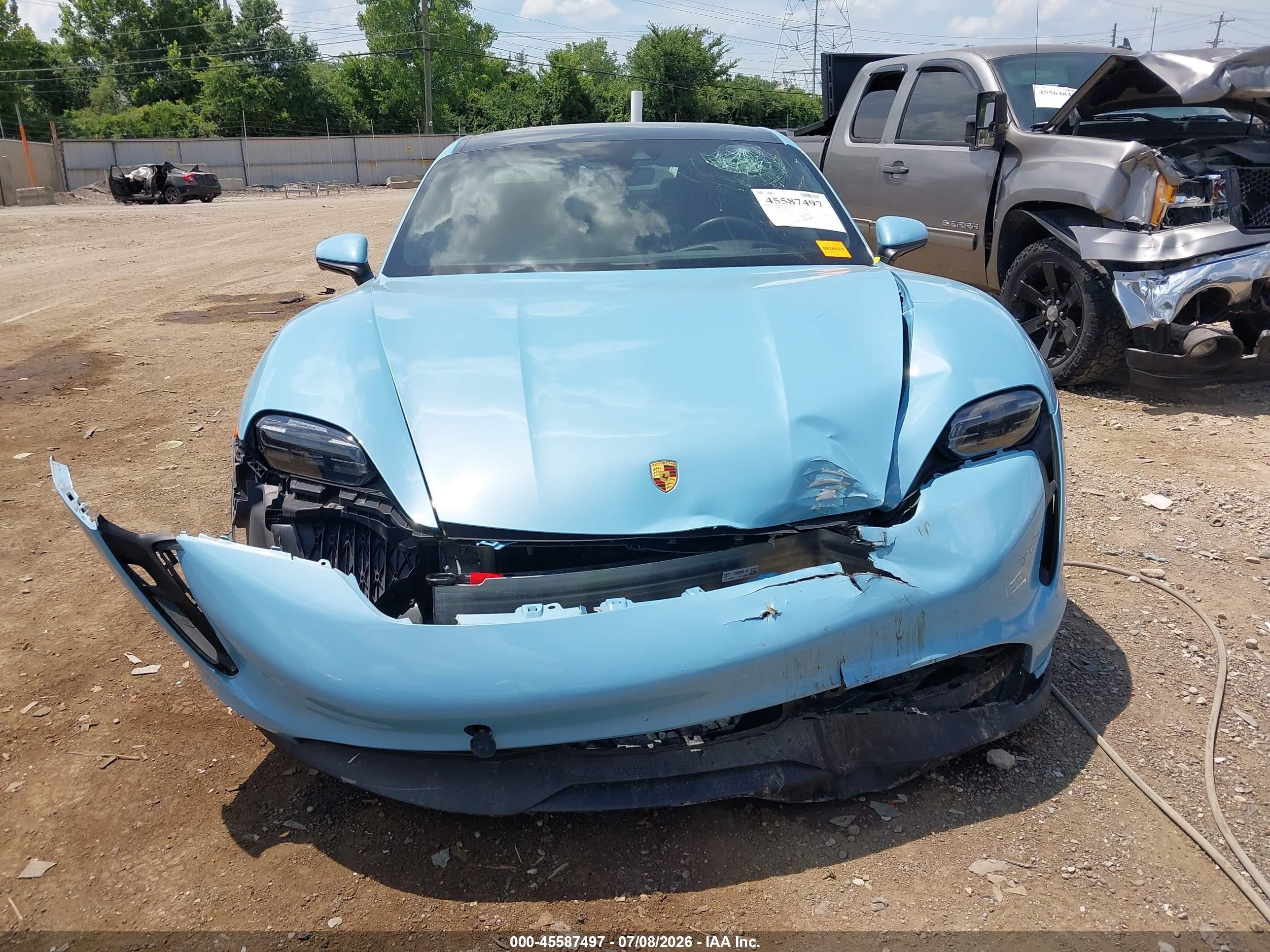 2024 Porsche Taycan VIN WP0AA2Y10RSA11482 IAAI salvage auction — Front End, Salvage (Ohio), sold $30,000 on 2026-08-20 (photo 6)