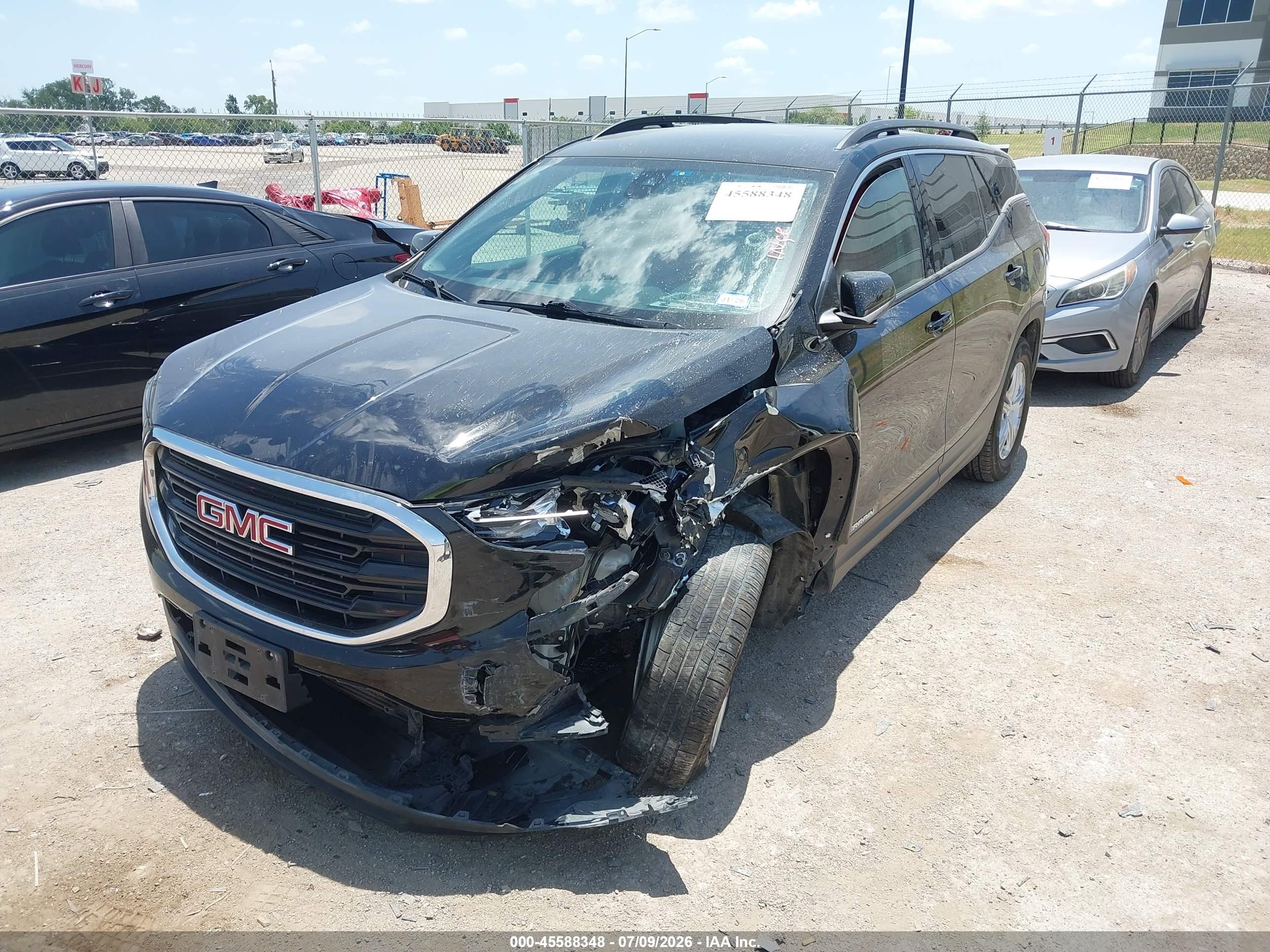 2020 Gmc Terrain VIN 3GKALTEV7LL188075 IAAI salvage auction — Front End, Salvage (Texas), sold $1,725 on 2026-09-08 (photo 2)